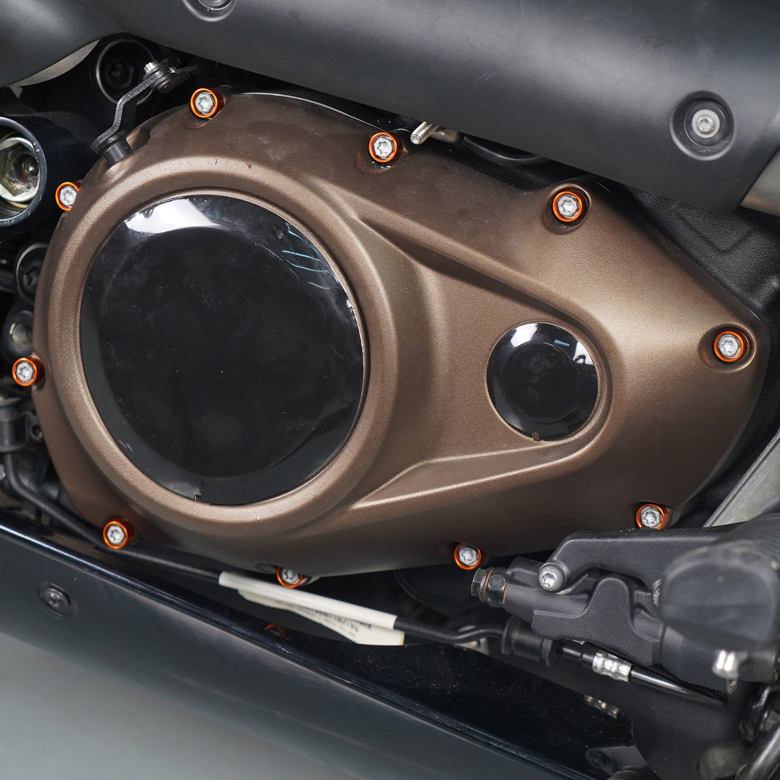 Metallic Primäre Motor Abdeckung Schrauben Trim Ringe Für Harley Sportster S Pan Amerika