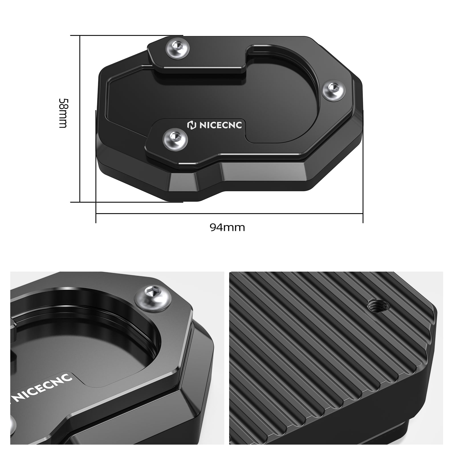 Ständer Seitenständer Extender Pad für Harley Davidson Sportster S 2021-2024