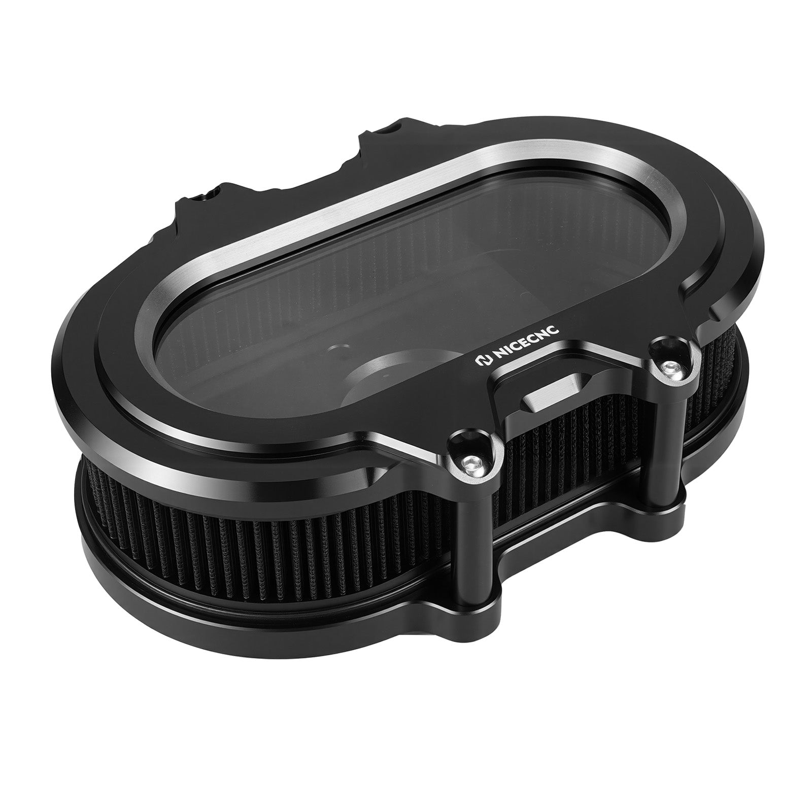 M8 Transparenter Luftfilter-Ansaugfilter-Kit für Harley Road King Electra Street Glide