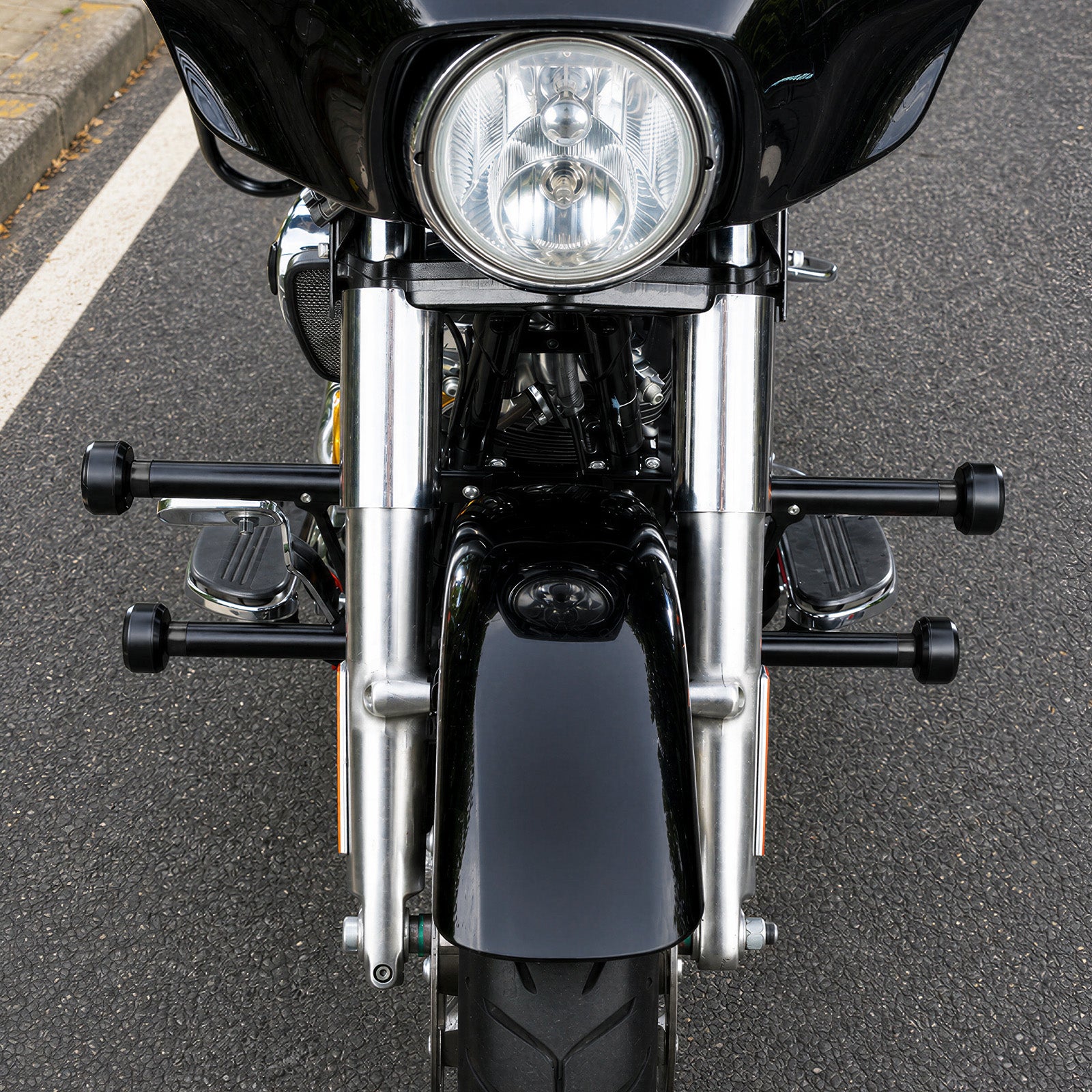 Paramotore modulare / protezione del telaio per la parte anteriore del motore per Harley Road King Electra Street Glide