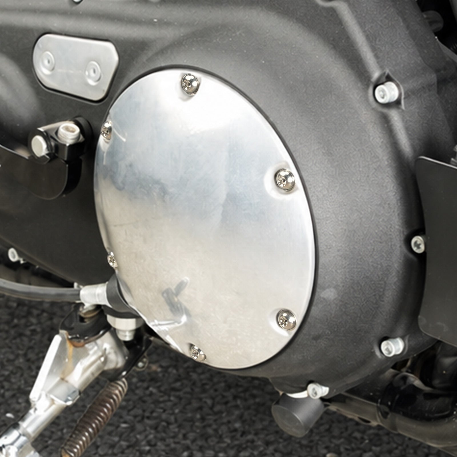 Titánové skrutky krytu spojky Derby pre Harley Sportster 1200 Iron 883 Forty Eight