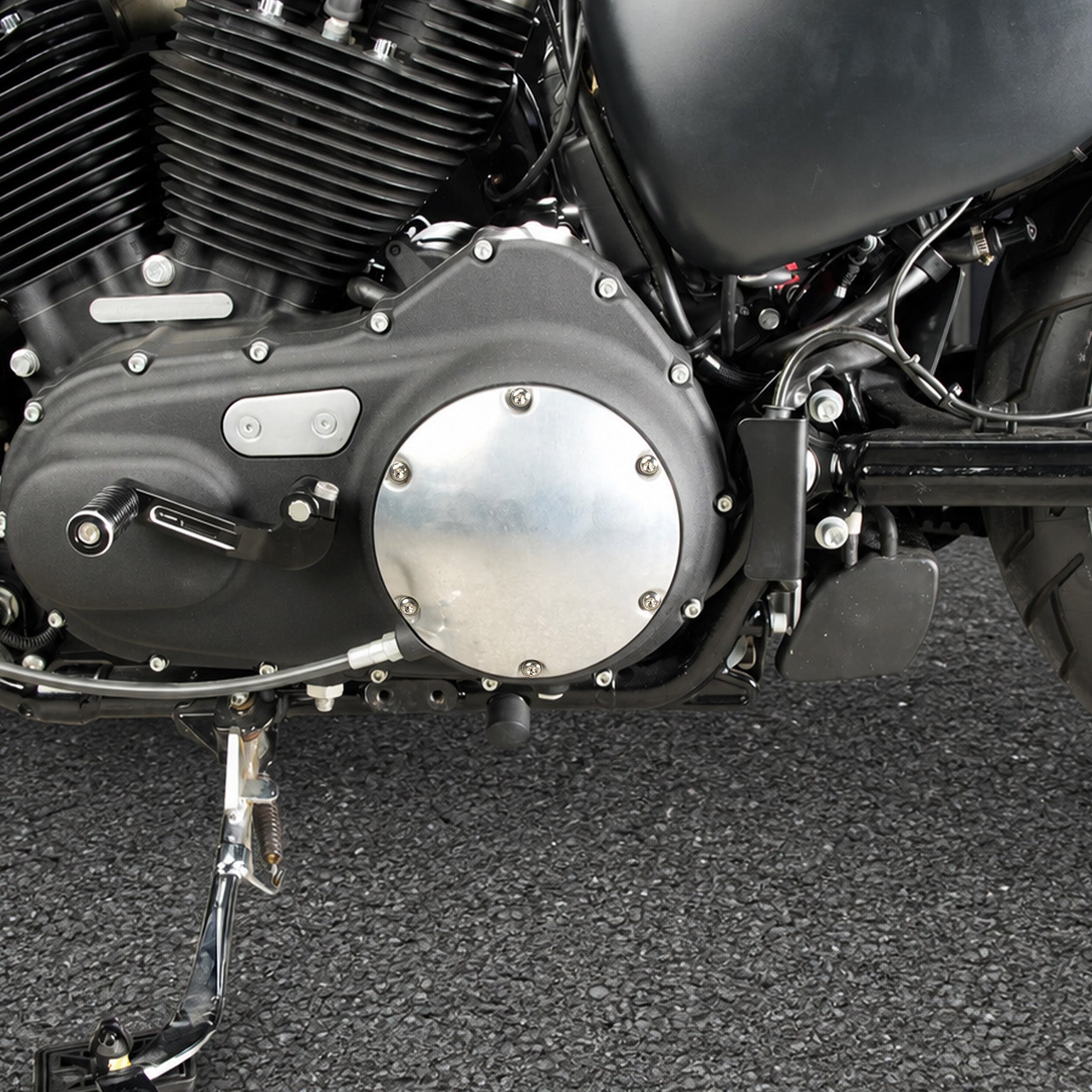 Titánové skrutky krytu spojky Derby pre Harley Sportster 1200 Iron 883 Forty Eight