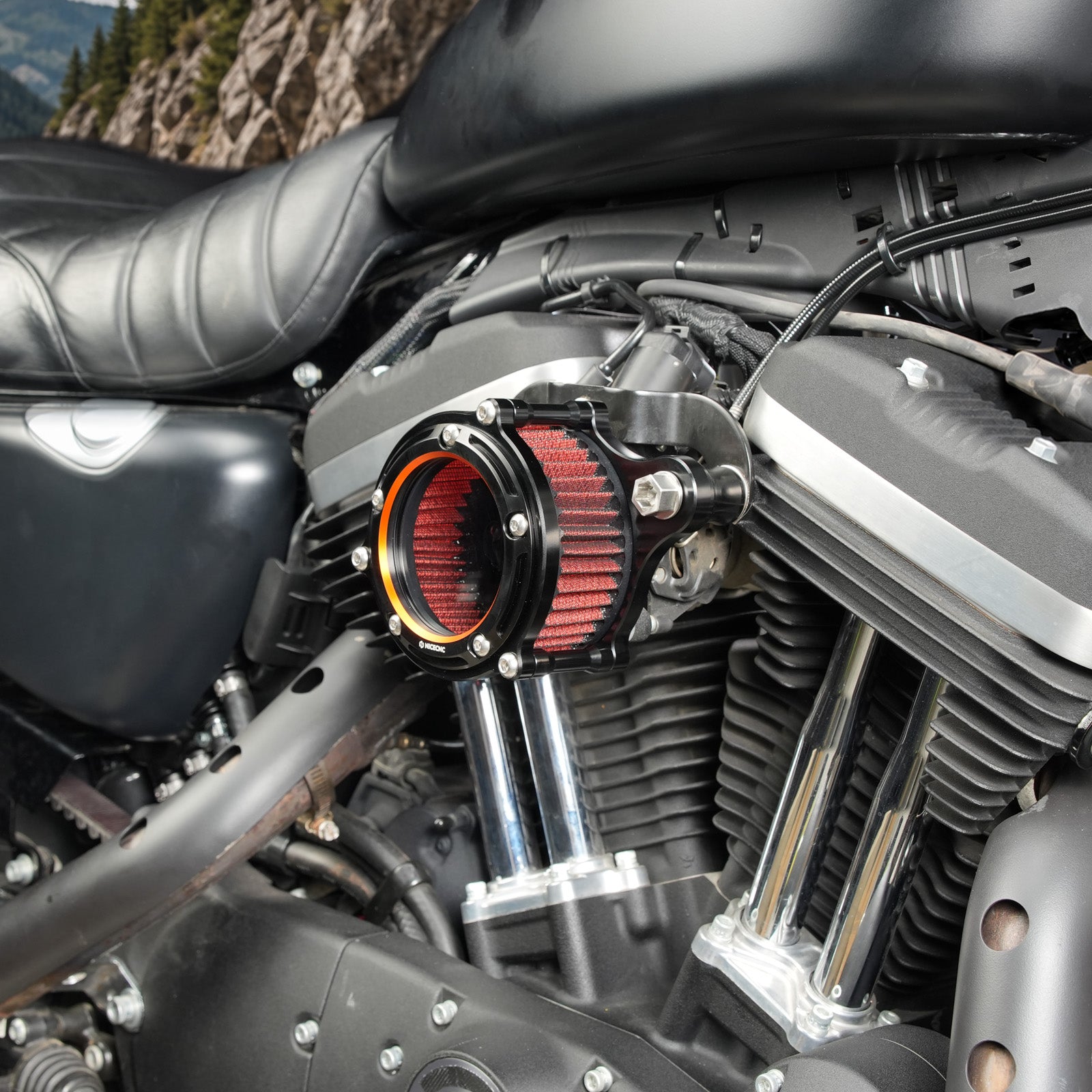 Luchtfilter luchtinlaatfilter voor Harley Sportster 1200 883 48 XL
