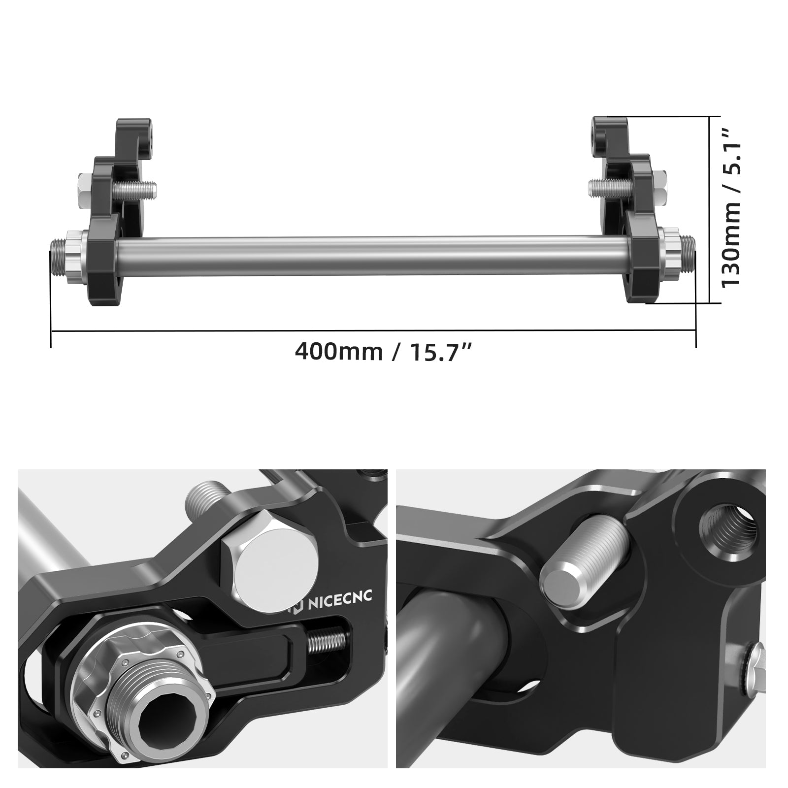 Hinterrad Achsblock Kettenspanner Einstell-Kit für Harley Road King Electra Glide Street Glide