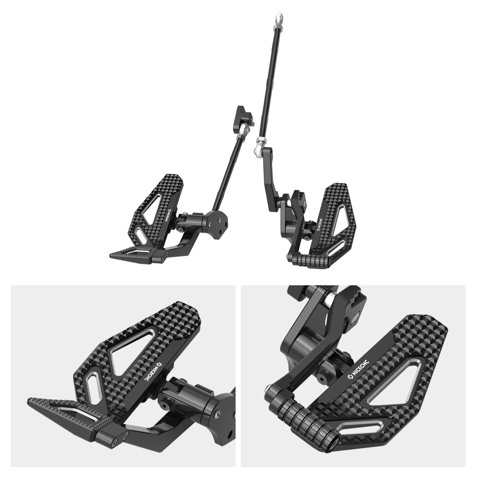 Vorverlegte Fußrastenanlage für Harley Dyna Low Rider Street Bob Fat Bob