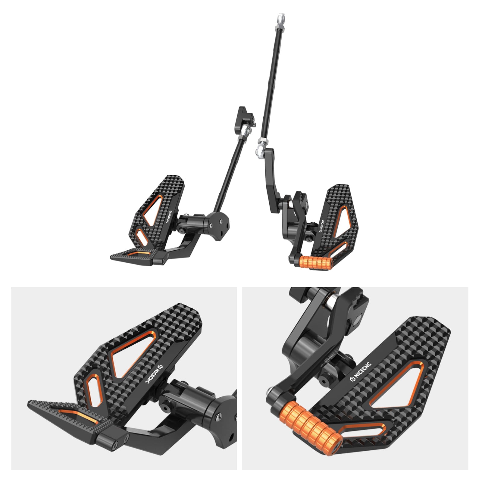 Vorverlegte Fußrastenanlage für Harley Dyna Low Rider Street Bob Fat Bob