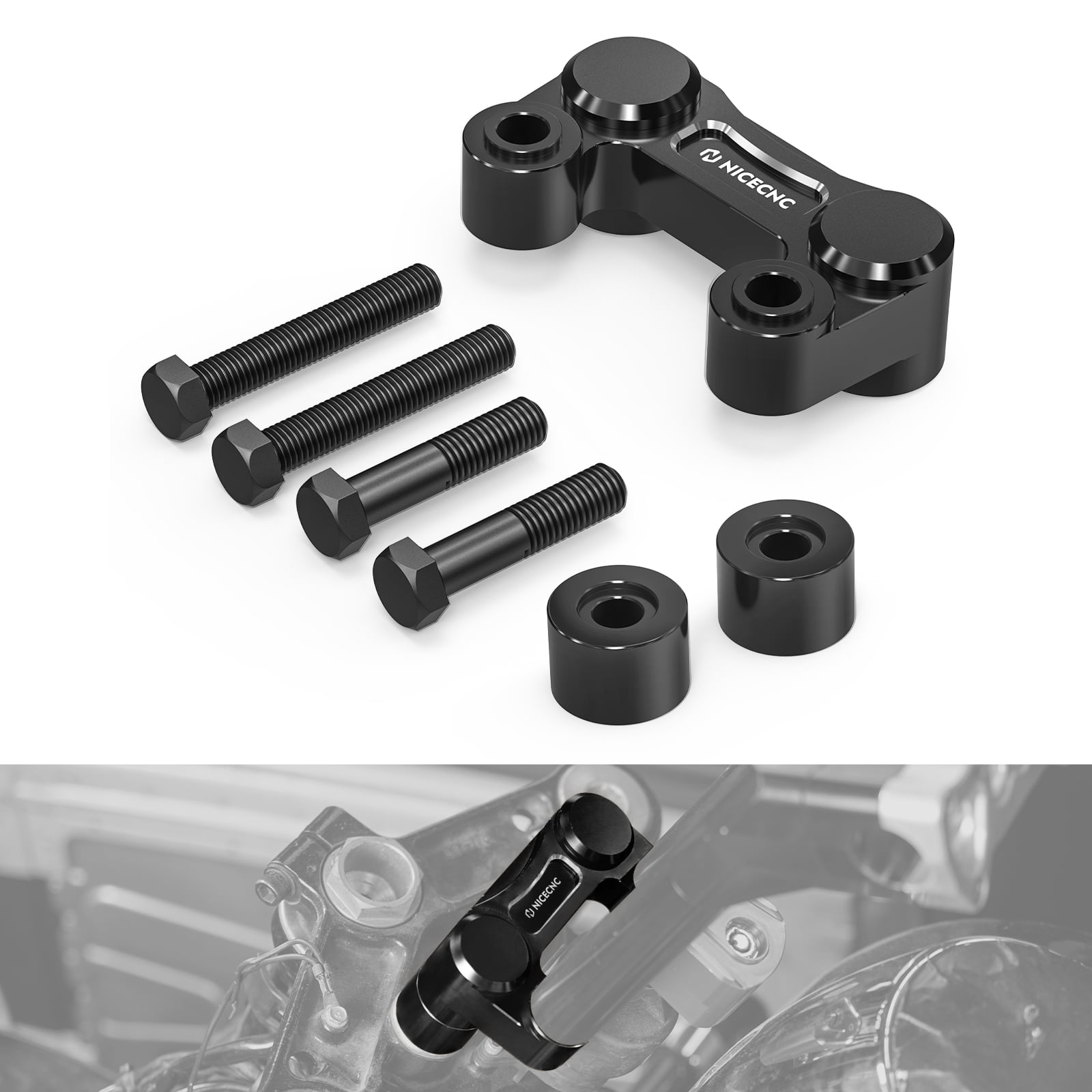 2.5“ Lenker Riser Pull Back Platte für Harley Road Glide Ultra FLTRU 2011-2020