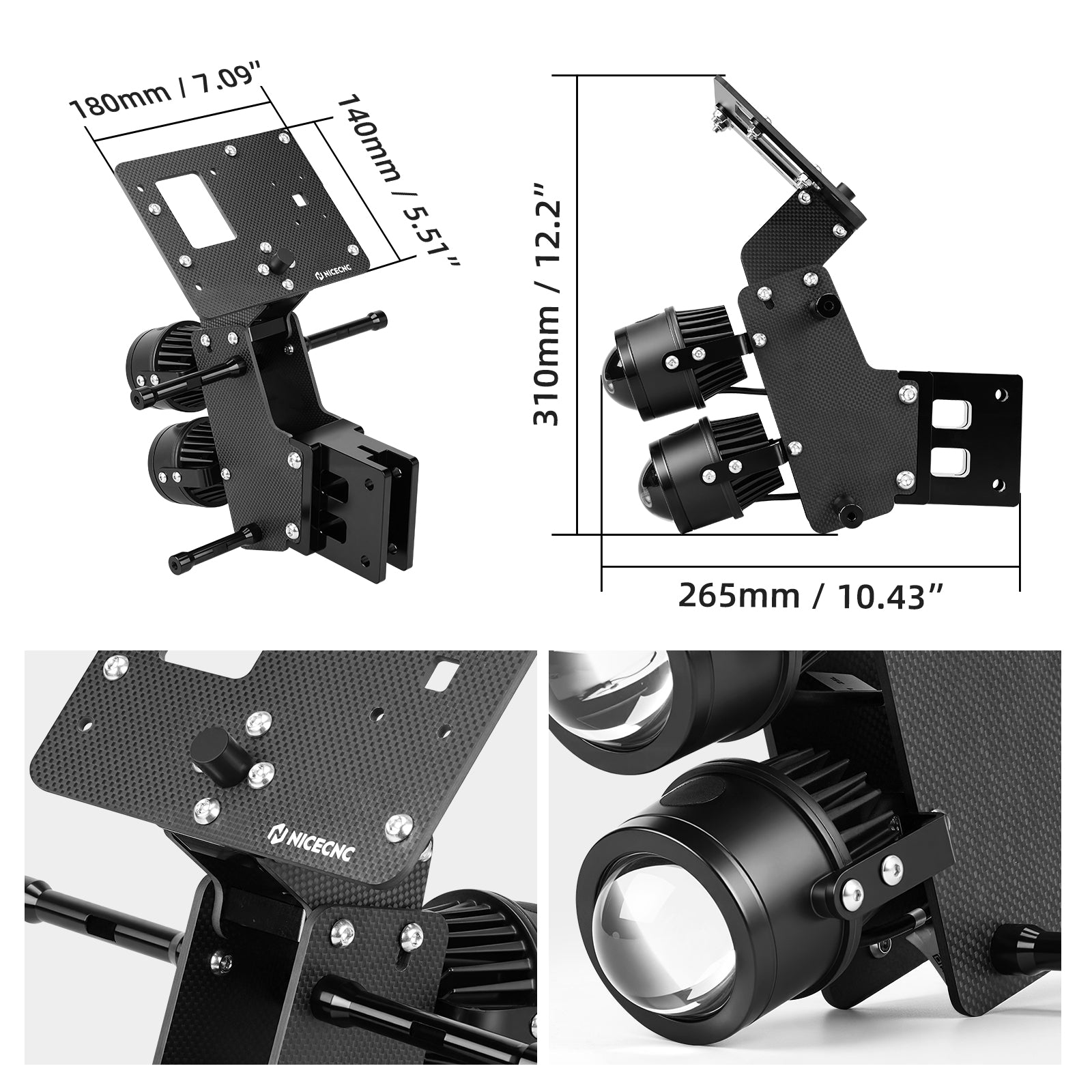 Hochleistungs- Plug & Play verstellbares Rallye-Kit für Yamaha Tenere 700 2019–2024
