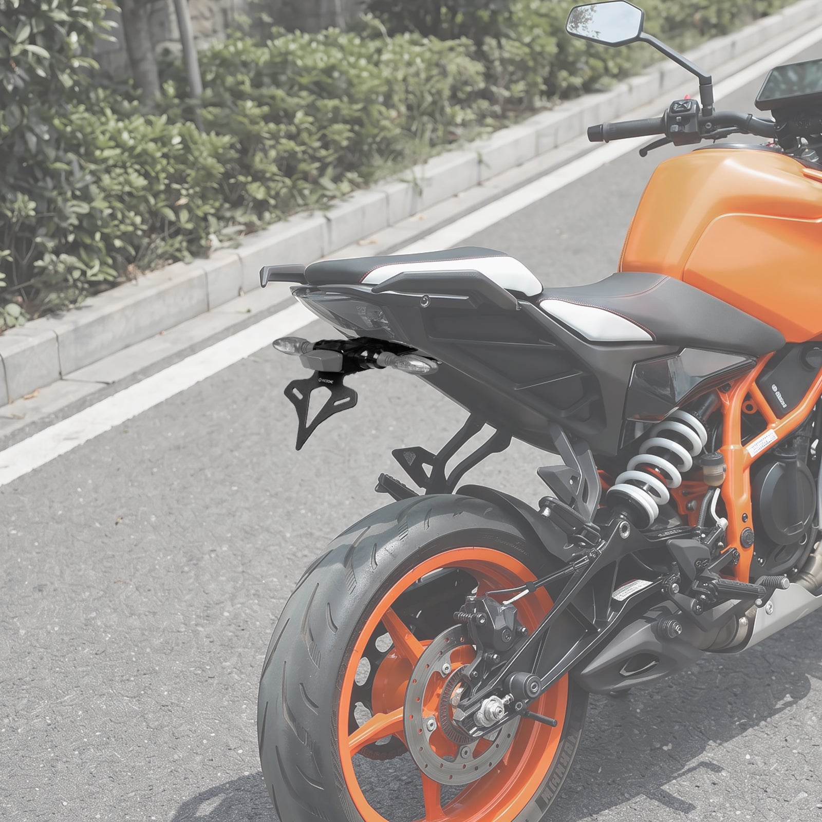 Nummerpladeholder bagombygning til KTM Duke 125 250 390 2024-2026