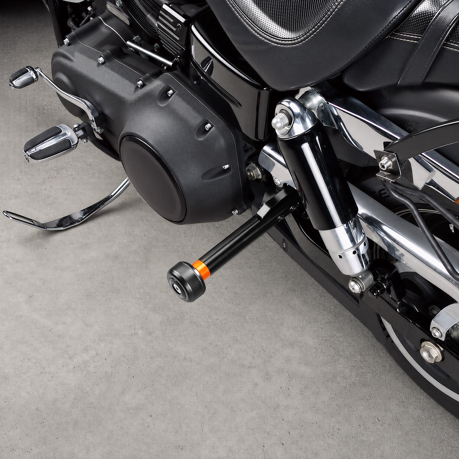 Hinterer Motorschutz Sturzbügel Rahmen für Harley Dyna Fat Street Bob Low Rider 2006-2017