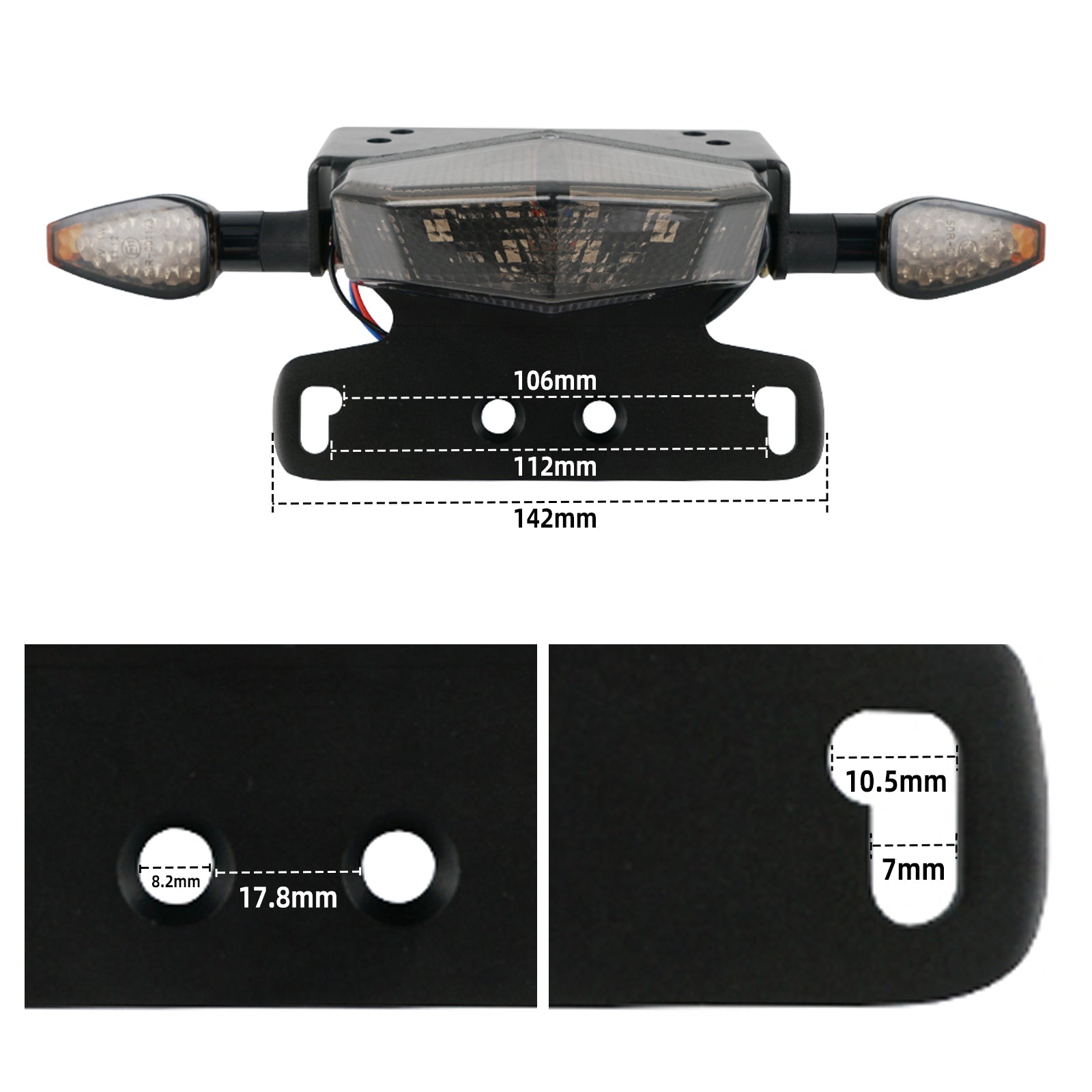 Hinten Schwanz Ordentlich Fender Eliminator LED Bremslicht Für Suzuki DRZ400S 2000-2024