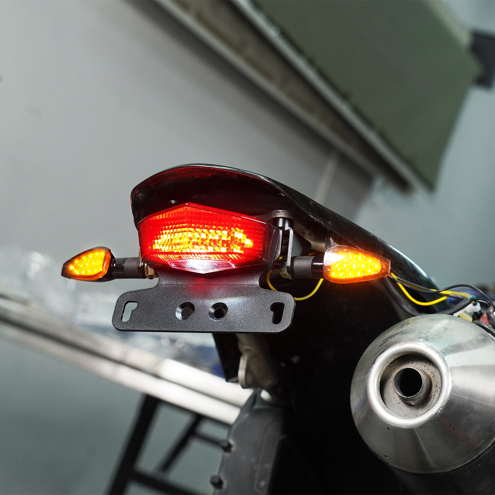 Hinten Schwanz Ordentlich Fender Eliminator LED Bremslicht Für Suzuki DRZ400S 2000-2024