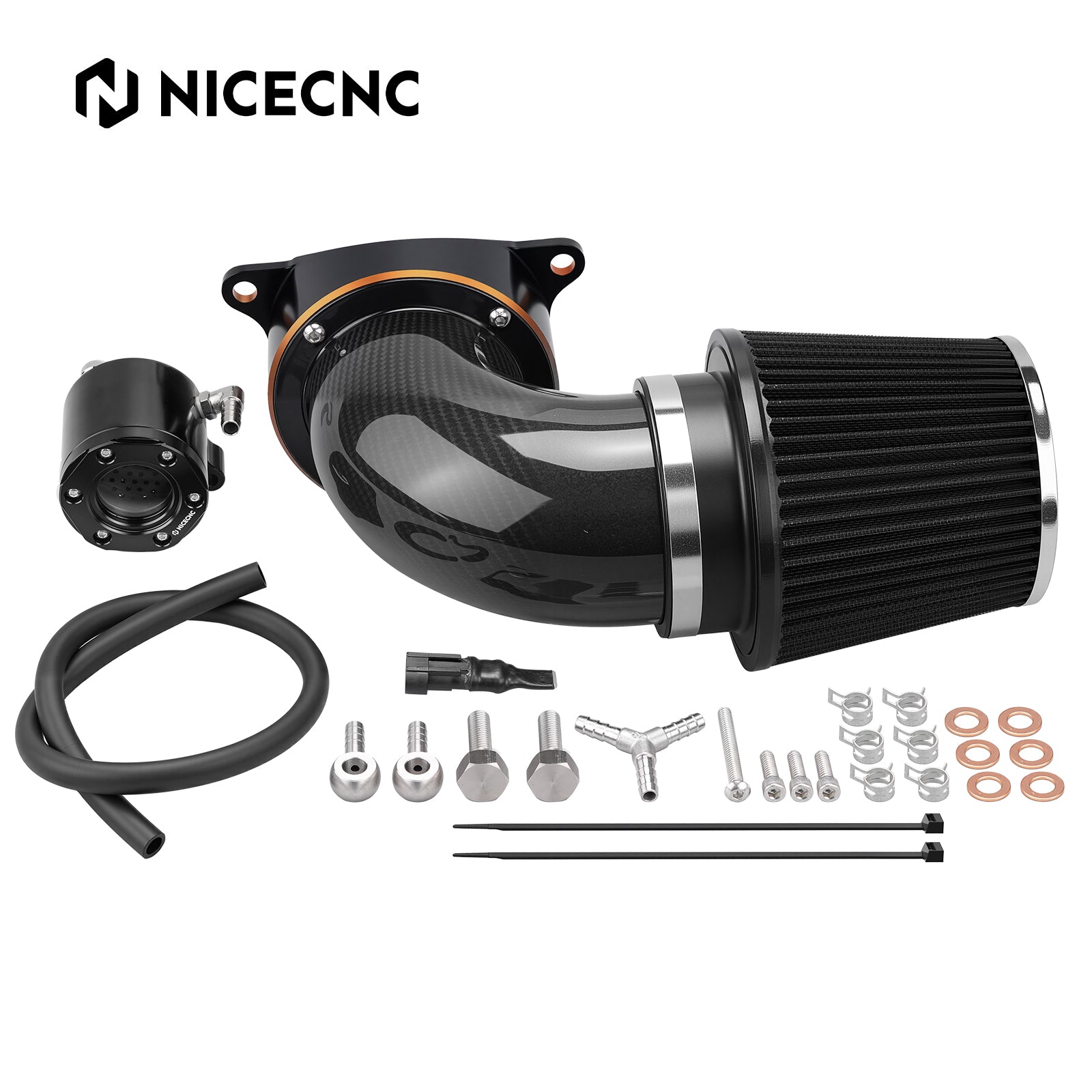 High-Flow Luftfilter mit externem Entlüftungs-Kit für Harley Twin Cam Motor Road Glide King 2001–2016
