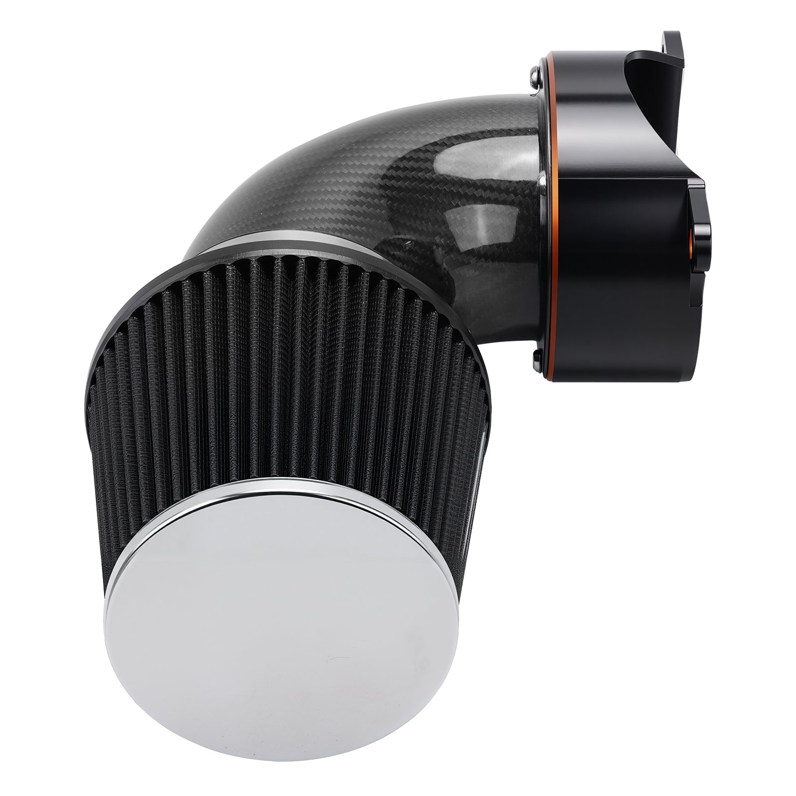 High-Flow Luftfilter mit externem Entlüftungs-Kit für Harley Dyna Street Fat Bob Super Wide Glide Low Rider