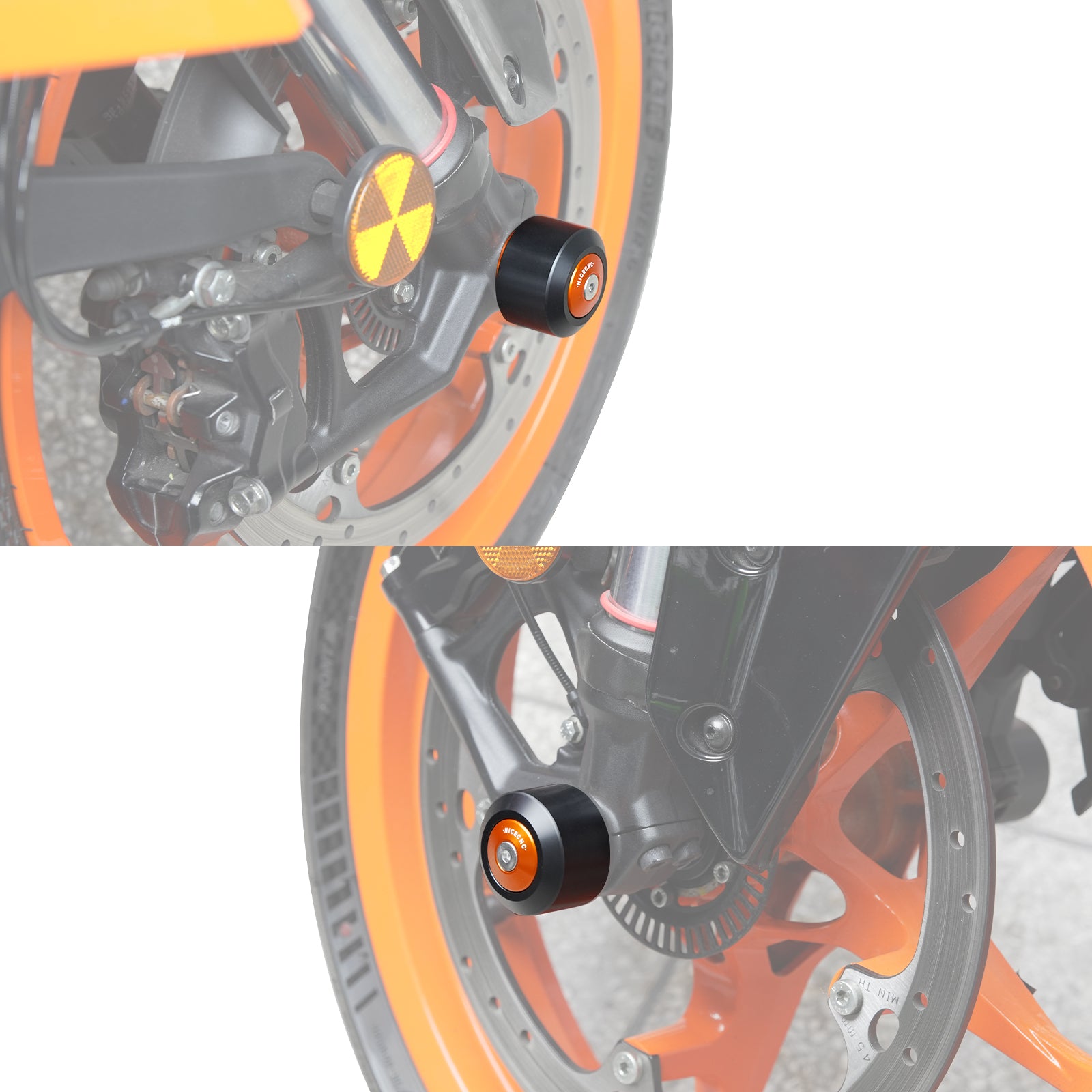 Vorderachs-Sturzpads-Kit für KTM 250 390 Duke 2024-2025 390 Adventure Enduro SMC R 2025