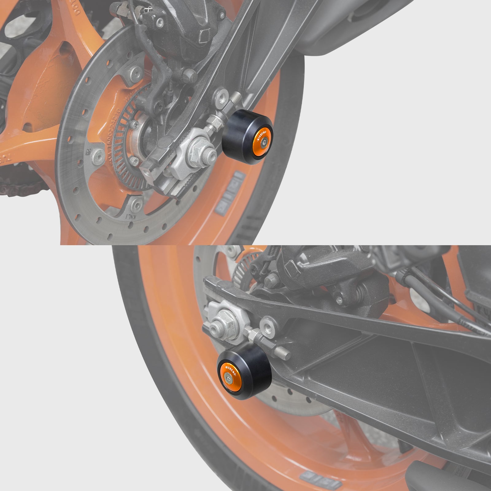 Schwingenschutz-Schieber-Kit für KTM 390/250/125 Duke 2024 und RC 390 2022-2023