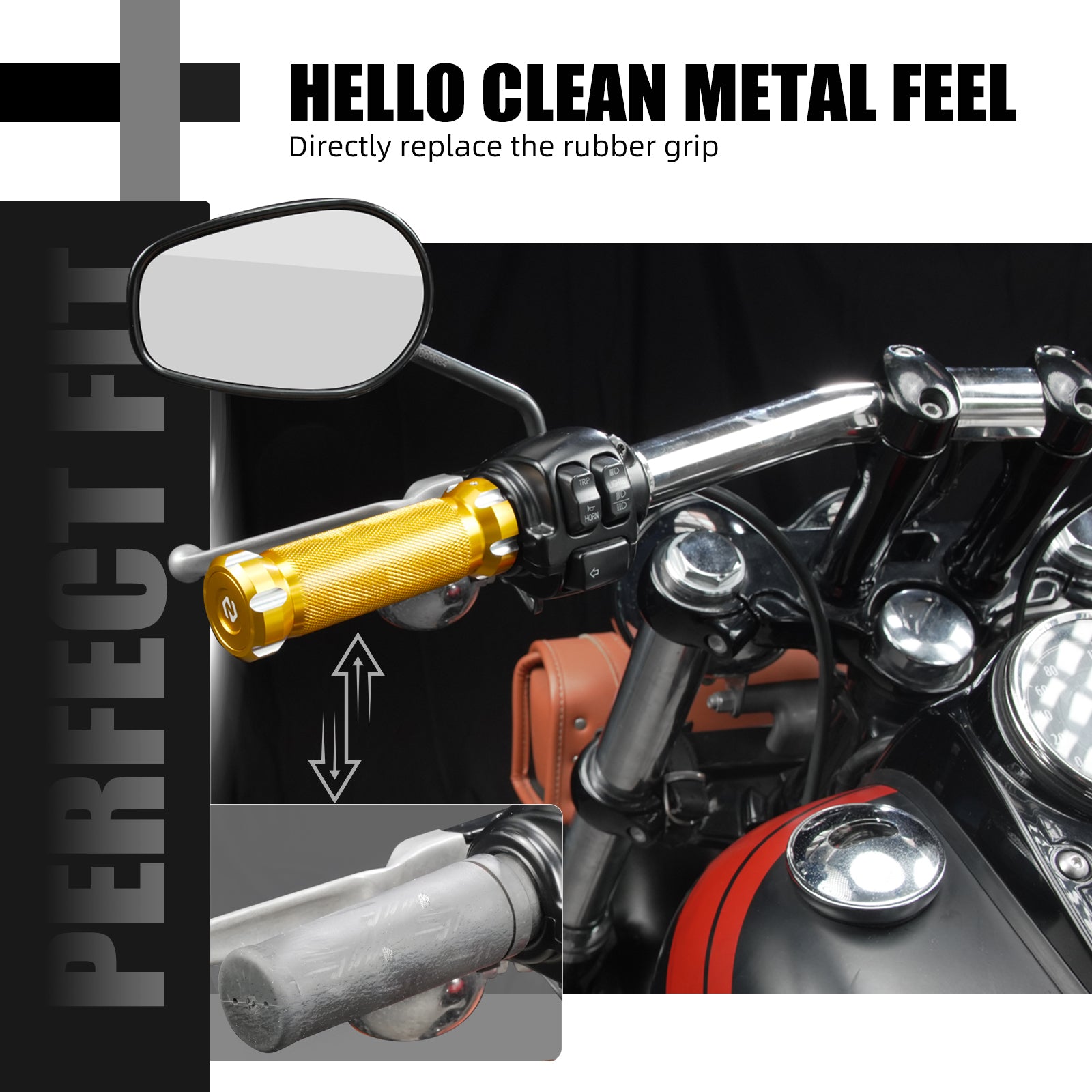 Lenkergriffe Griffes Handgriffe Für Harley Dyna 1996-2017 Softail