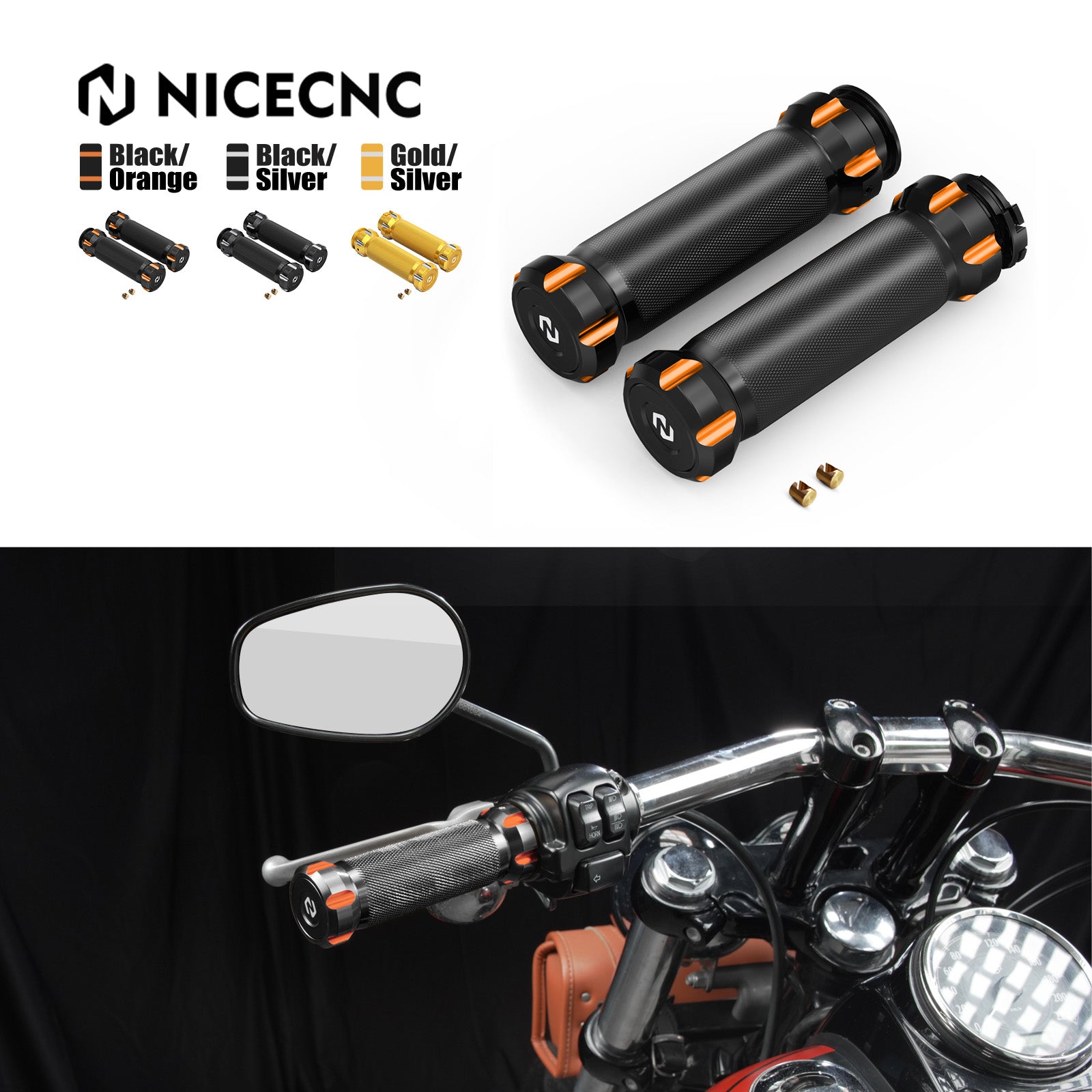 Lenkergriffe Griffes Handgriffe Für Harley Road King Road Glide Street Glide 1996-2007