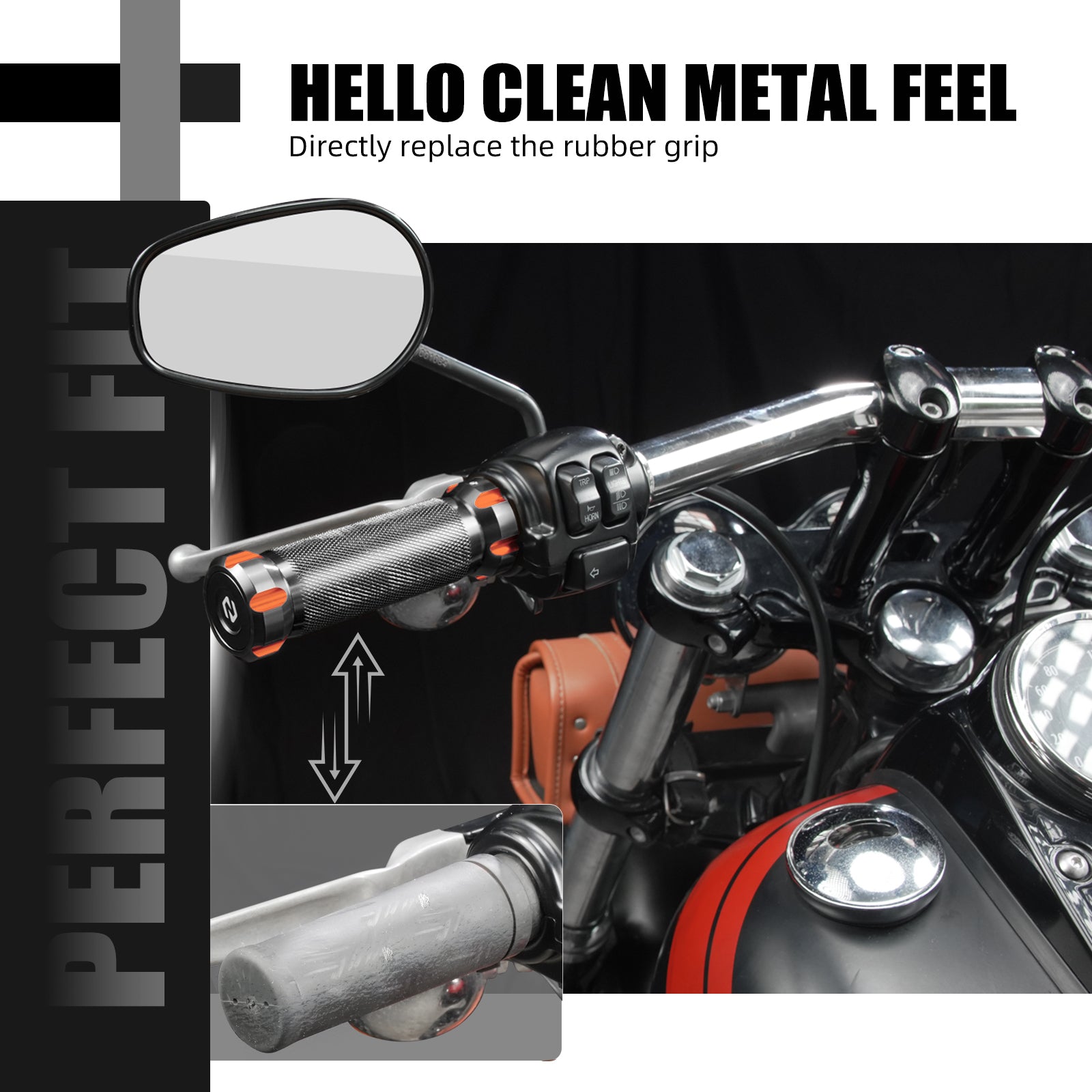 Lenkergriffe Griffes Handgriffe Für Harley Dyna 1996-2017 Softail