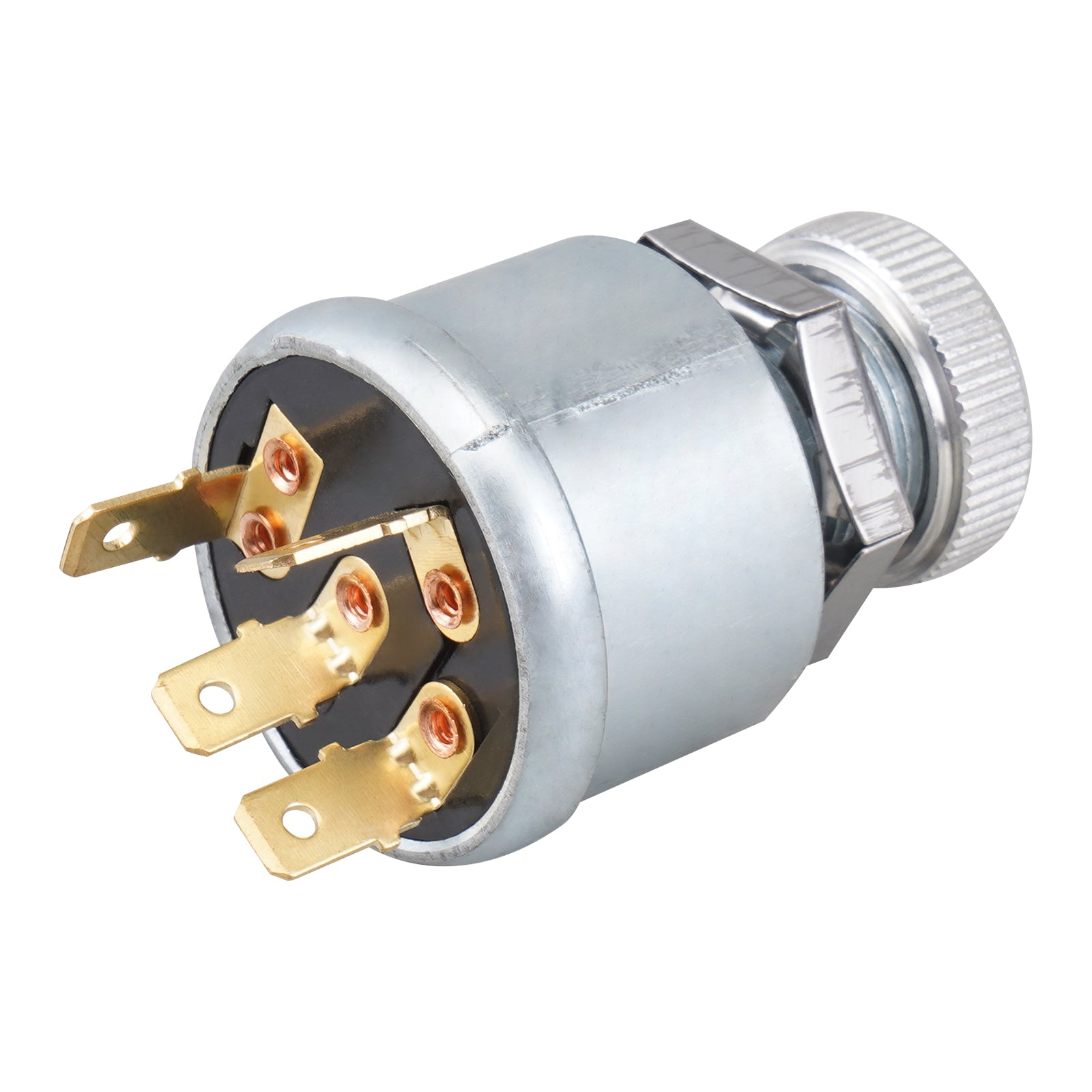 Ignition key switch for EZGO vehicles with lights, gas, and electric