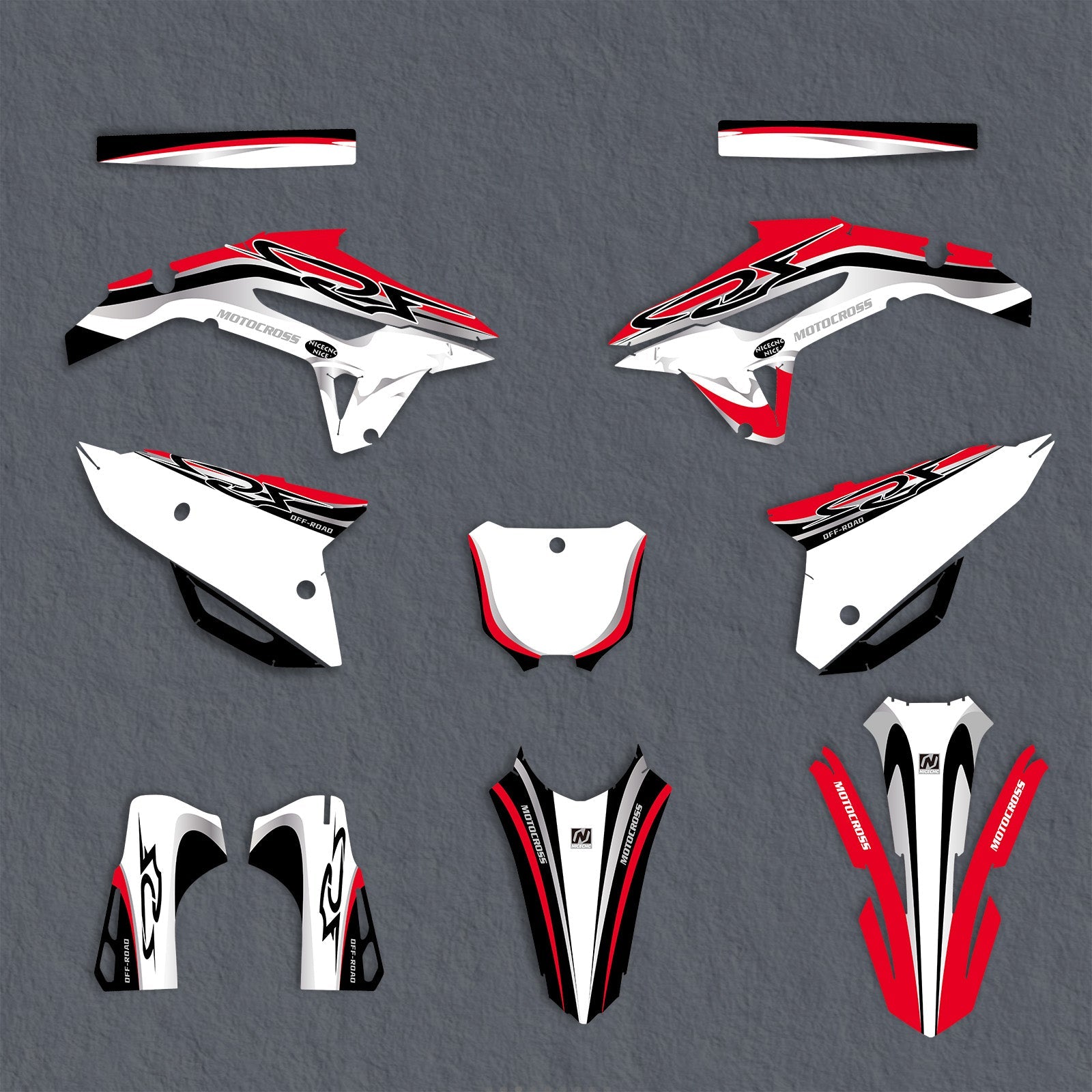 Komplettes Grafik-Aufkleber-Set für Honda CRF250 2022-2024