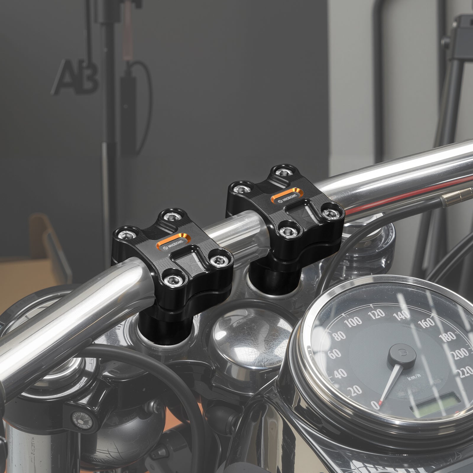 2 "Lenker Steigleitungen Für Harley Dyna Low Rider Street Bob Super Glide 1,25" Bar