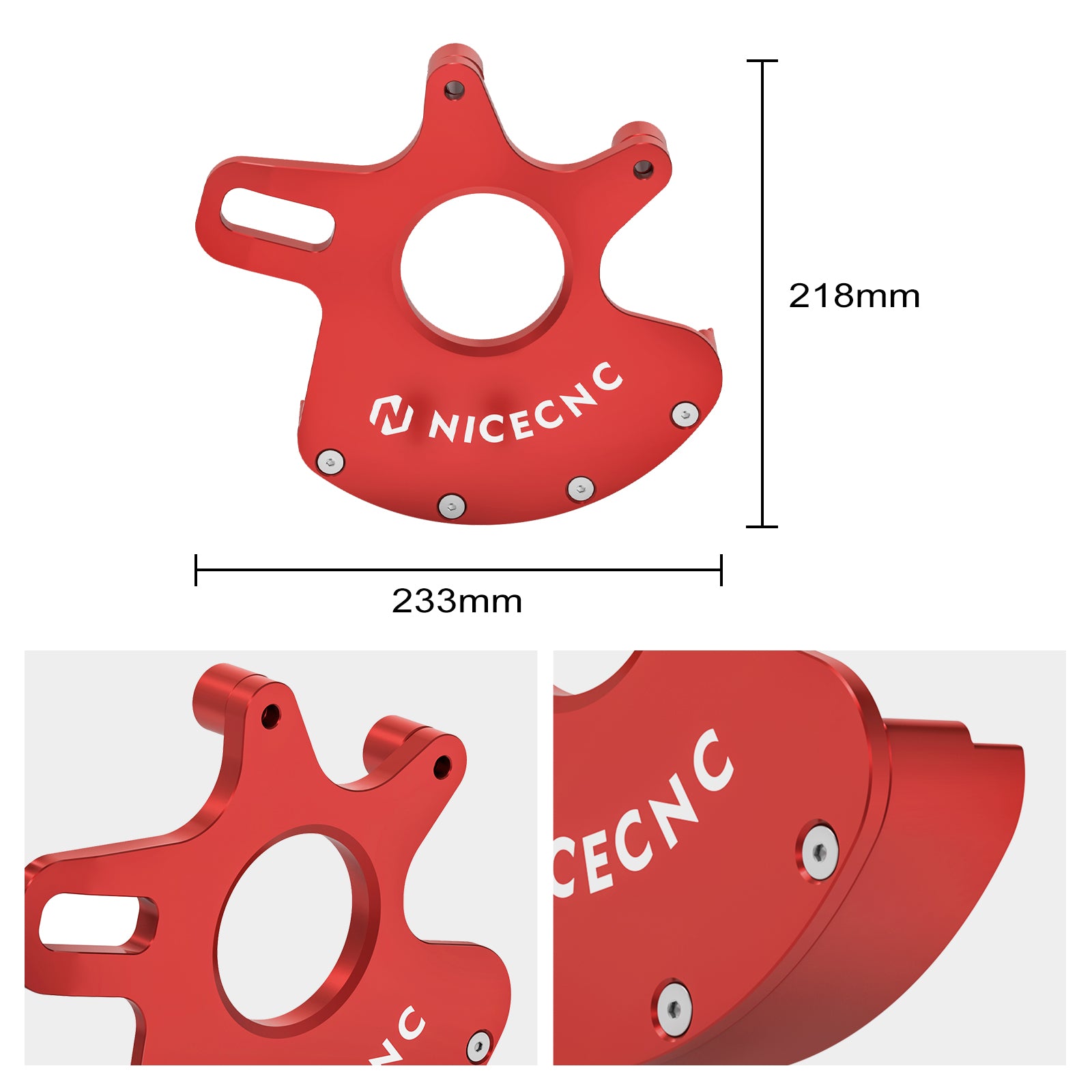 ATV Hinten Bremsscheibe Rotor Abdeckung Schutz Sattel Halterung Für Yamaha Raptor 700 06-12