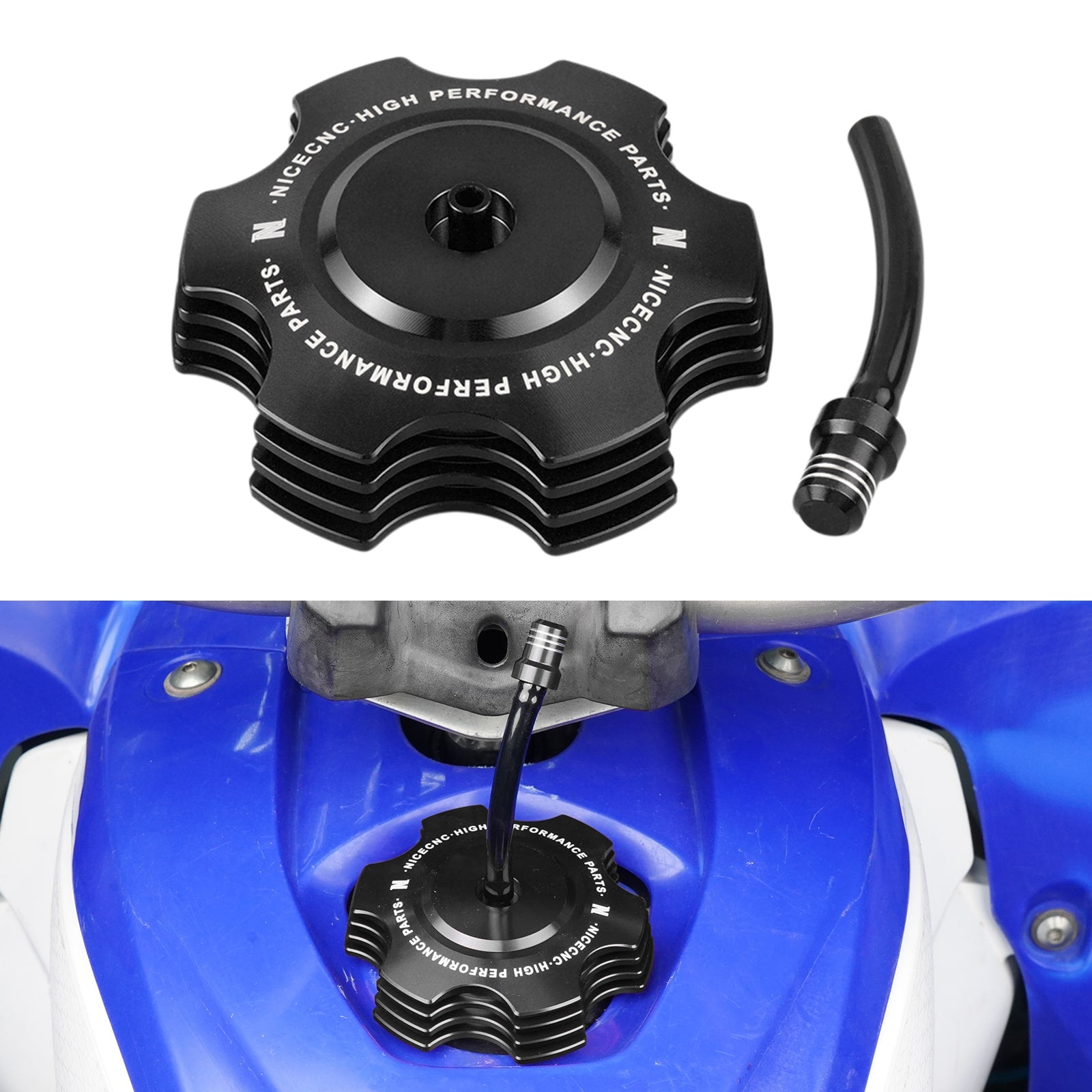 Kraftstofftank Tankdeckel mit Entlüftungsschlauch Für Yamaha YFZ450R Blaster 200