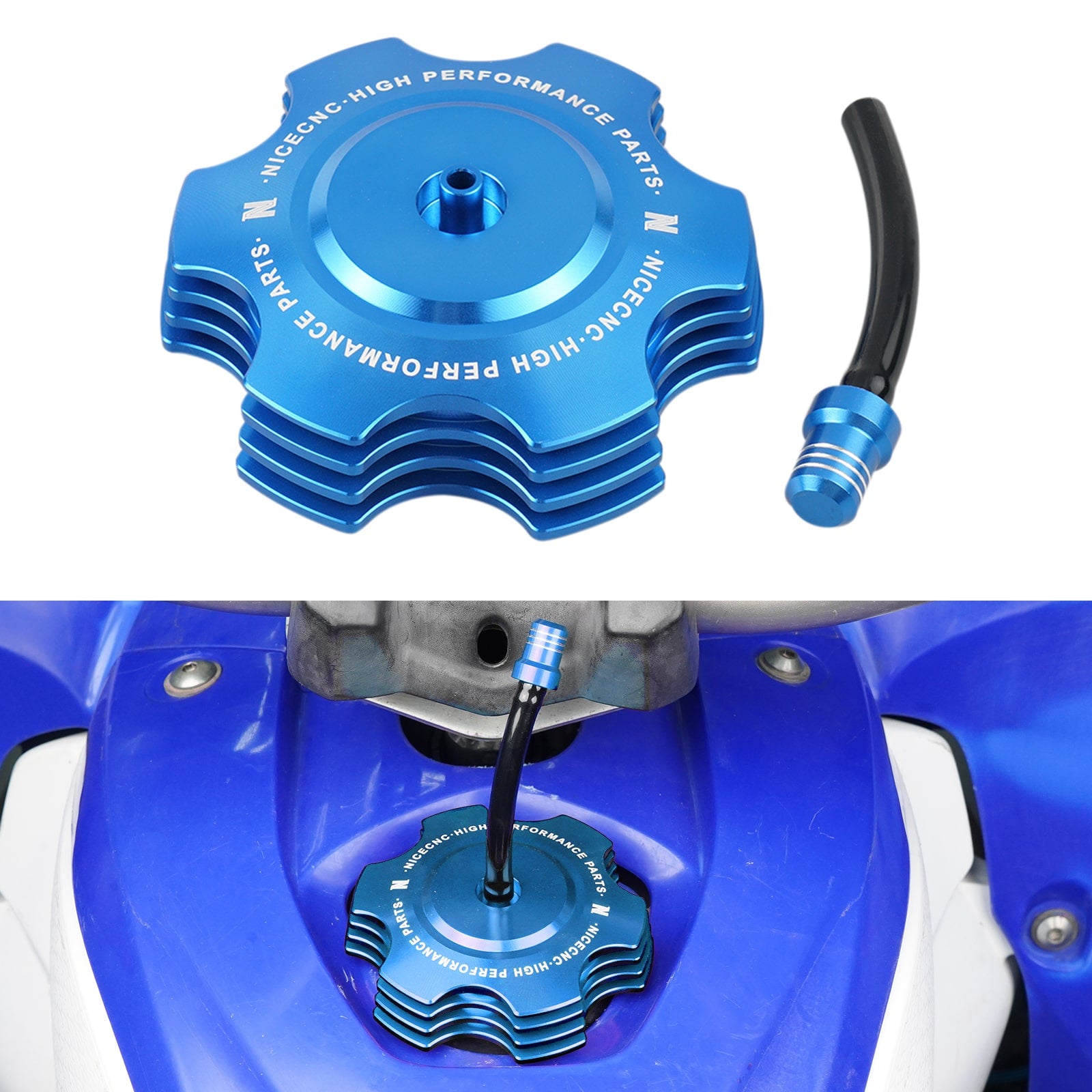 Kraftstofftank Tankdeckel mit Entlüftungsschlauch Für Yamaha YFZ450R Blaster 200