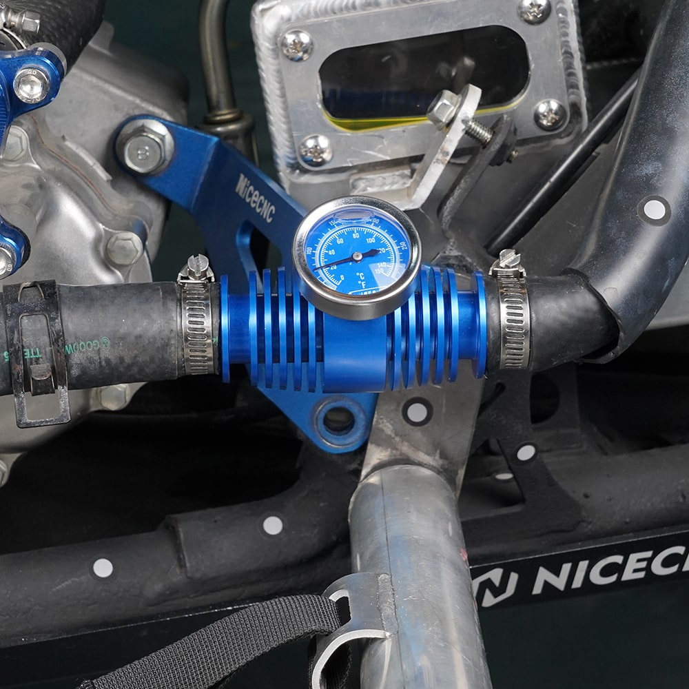 Kühler Inline-Kühlmittel mit Temperaturanzeige Für Yamaha Grizzly Raptor 700 Banshee 350