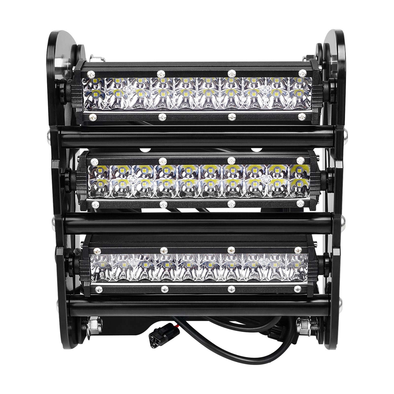 ATV Frontstoßstange mit 60W LED Scheinwerfer Lichtleiste für Yamaha Raptor 700 2013-2024