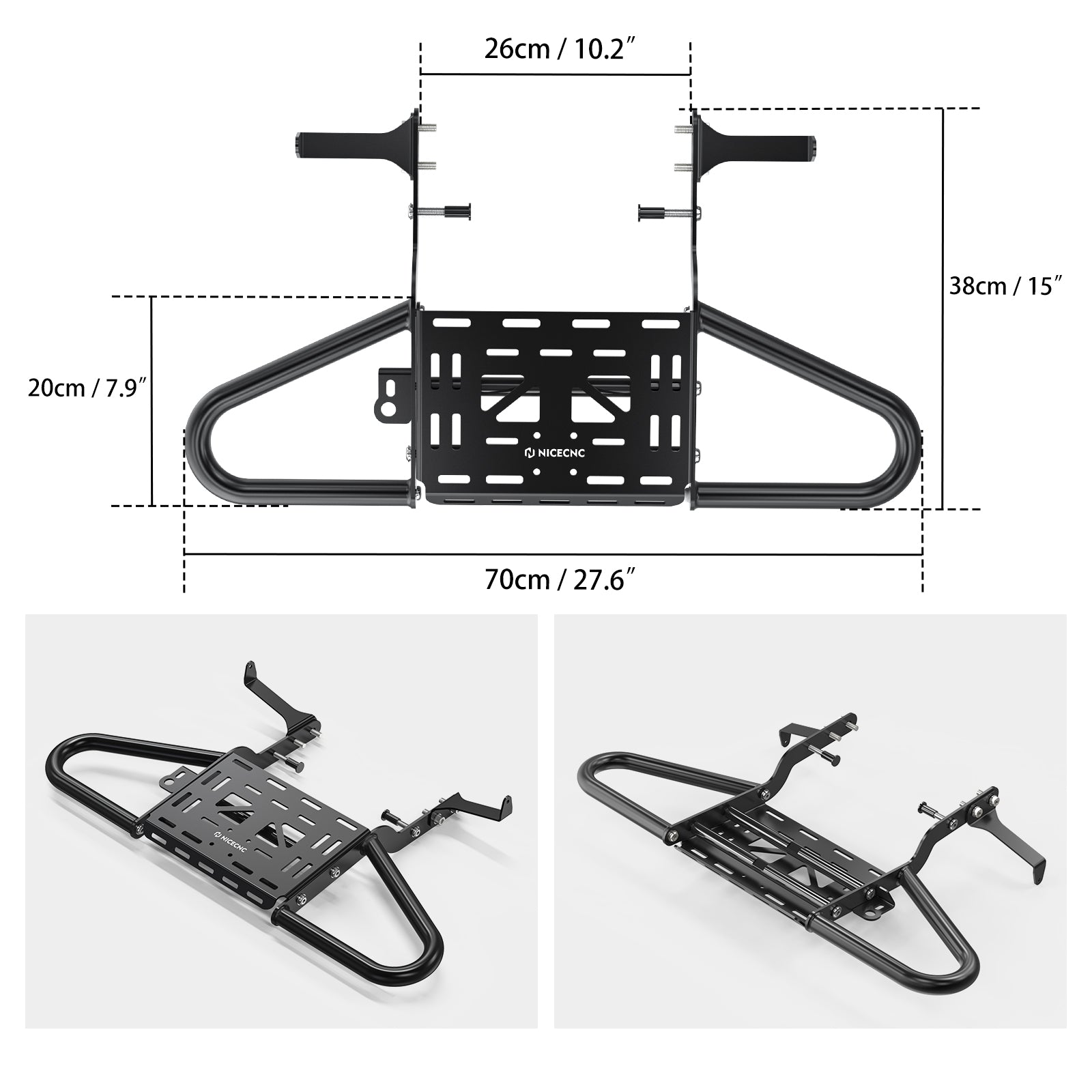 ATV-Gepäckträger Haltegriff Hinten Für Yamaha Raptor 700 2006-2024