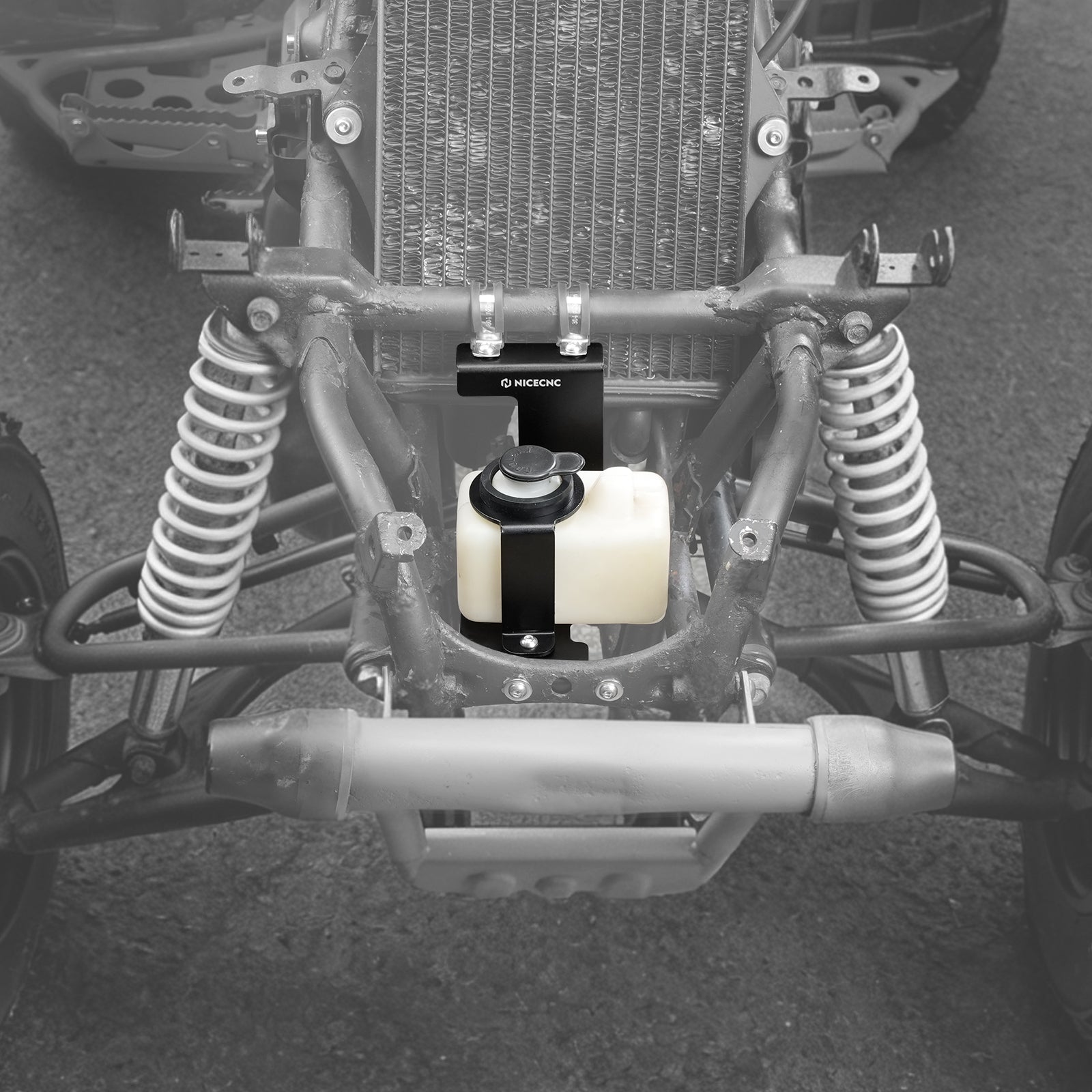ATV Vorderer Halter zur Verlagerung des Kühlmittelbehälters für Yamaha Banshee 350 1987–2006