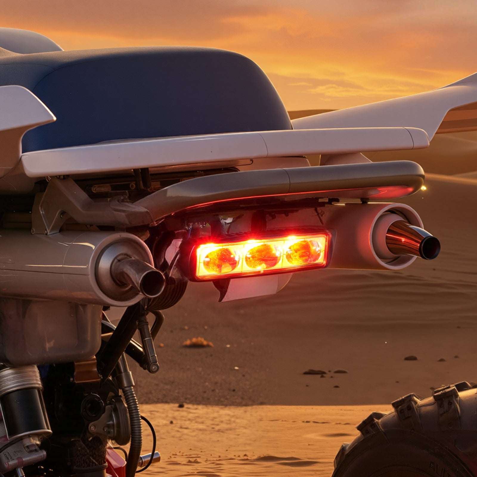 ATV LED Hinten Bremslicht mit Halterung Für Yamaha Banshee 350 Blaster 200