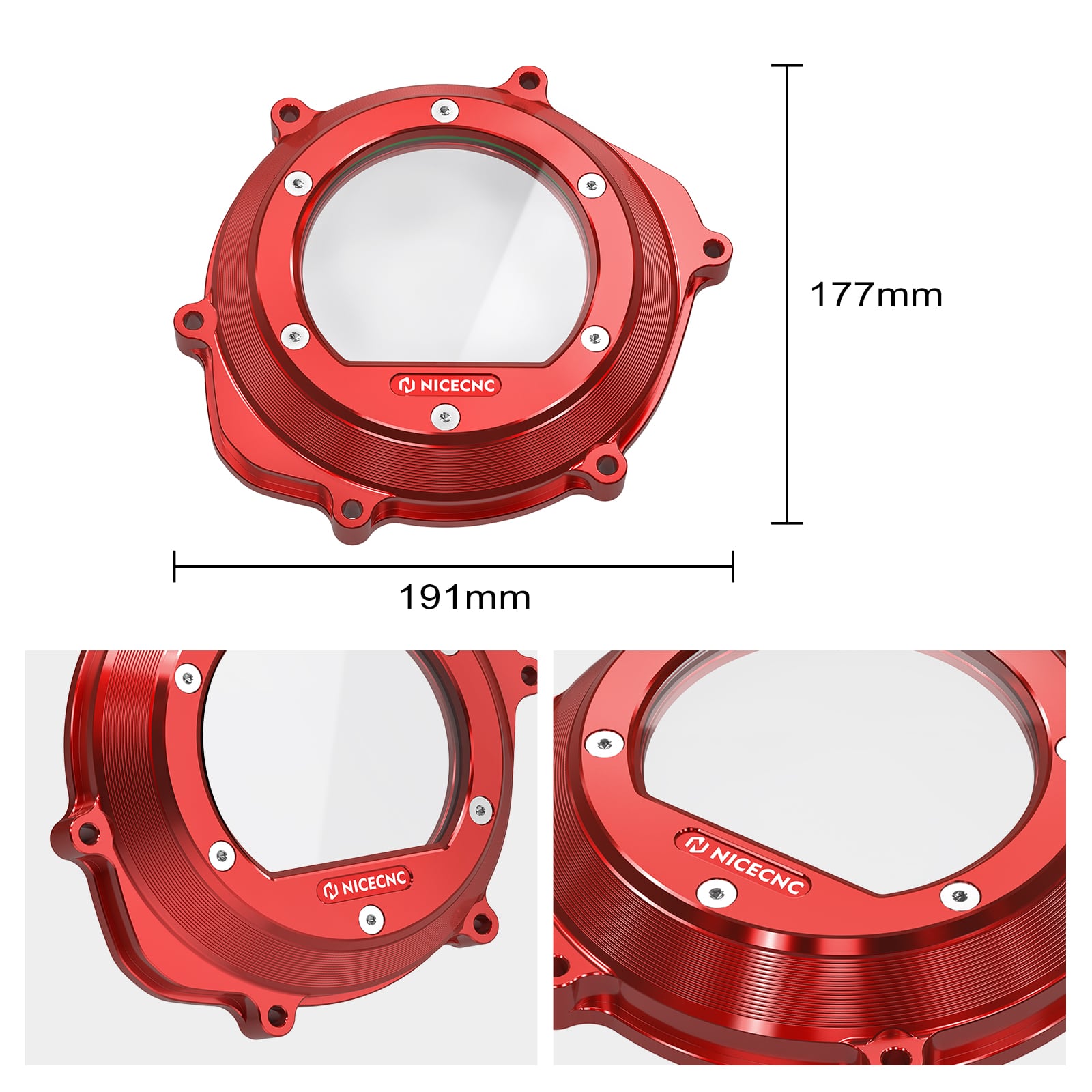 ATV Transparenter Motor-Kupplungsdeckel für Honda TRX450R TRX450ER