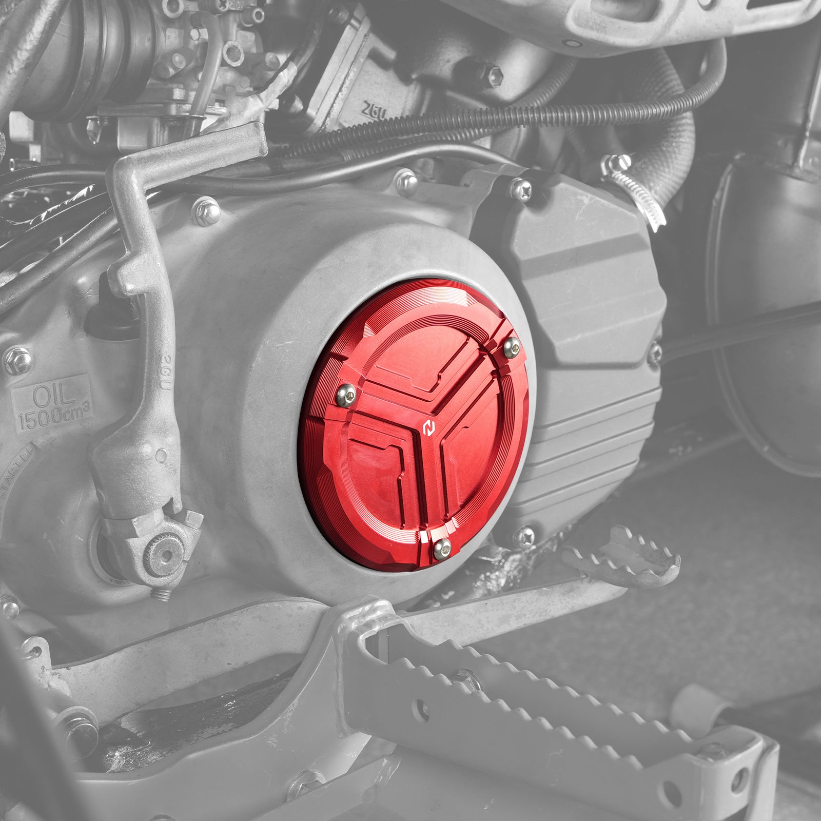 ATV-Kupplungsdeckeleinsatz mit Dämpfungspolster für Yamaha Banshee 350 1987-2006