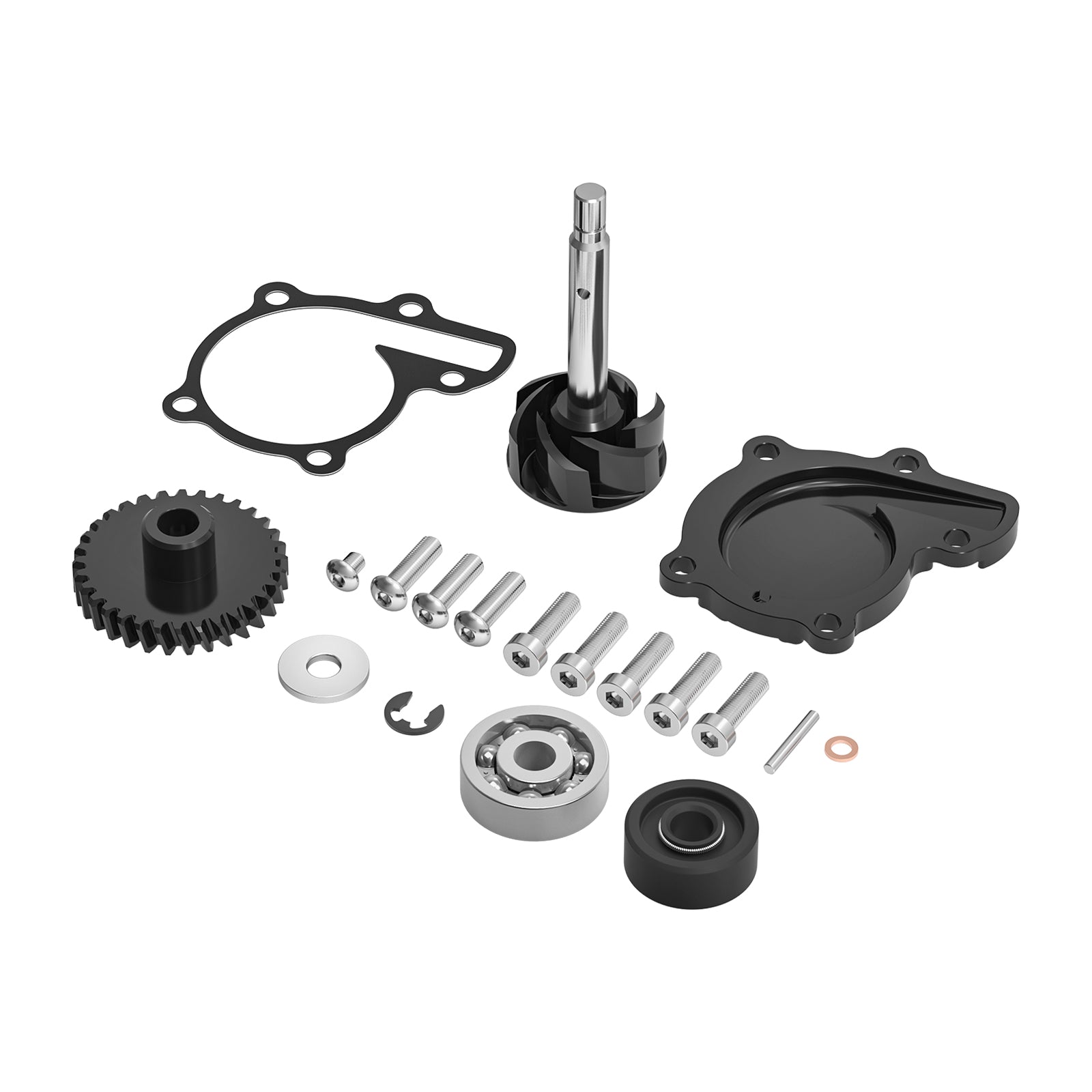 ATV Water Pump Cover & Impeller Gear Seal Bearing Rebuild Kit für Yamaha Banshee 350