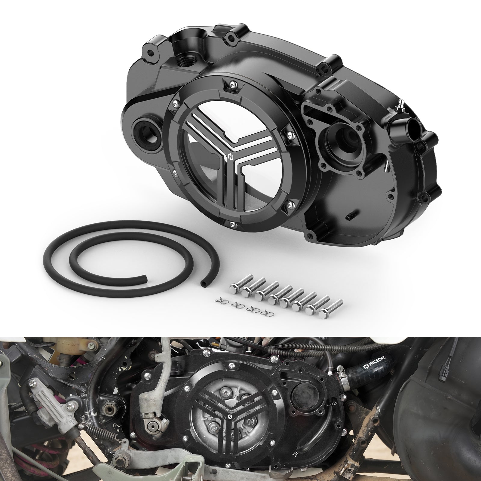 Rechte Kupplungs Kurbelgehäuseabdeckung mit Schnellzugang für Yamaha Banshee 350