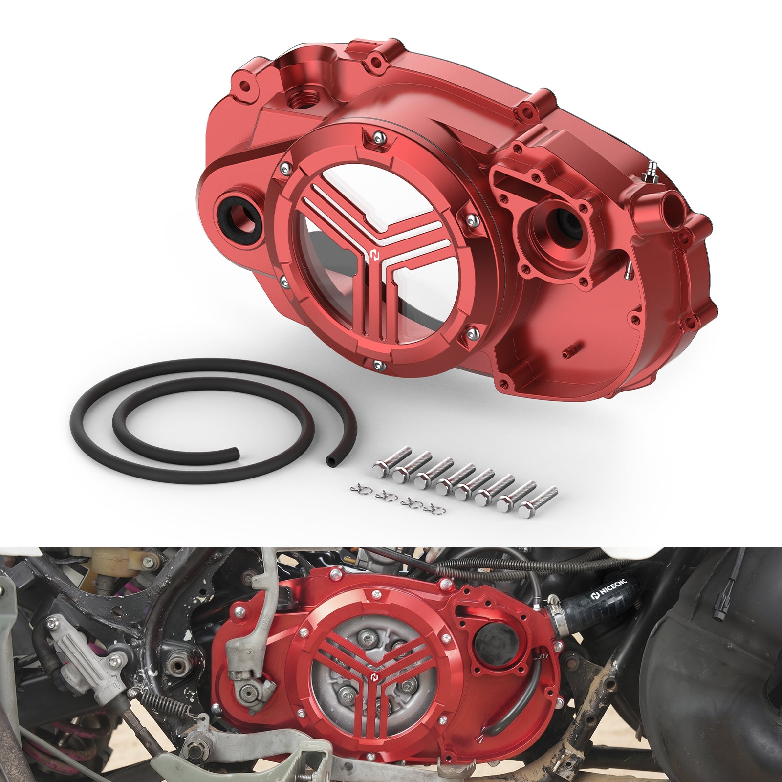 Rechte Kupplungs Kurbelgehäuseabdeckung mit Schnellzugang für Yamaha Banshee 350