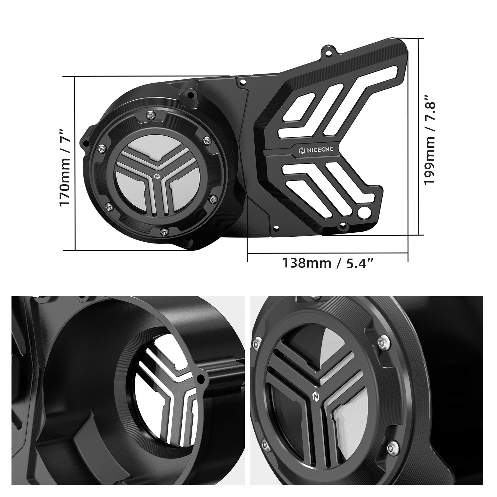 ATV Motor-Statorabdeckung für Yamaha Banshee 350 1987–2006