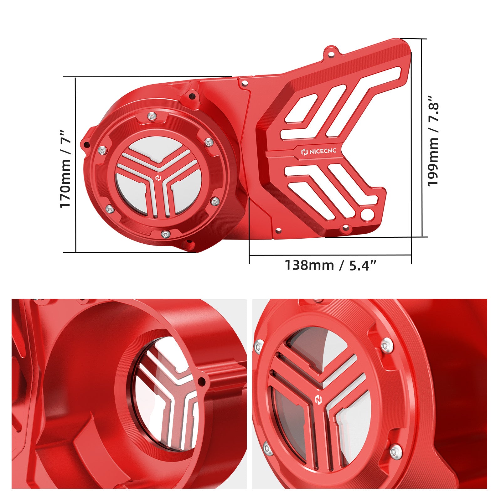ATV Motor-Statorabdeckung für Yamaha Banshee 350 1987–2006