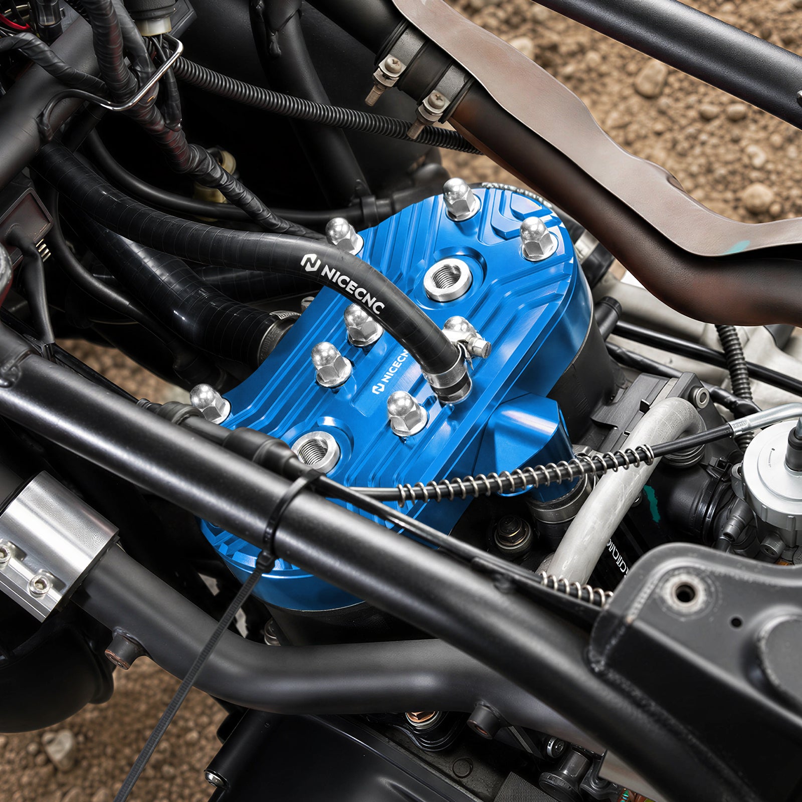Culata con aletas de refrigeración y cámara de combustión de 21 cc para Yamaha Banshee 350