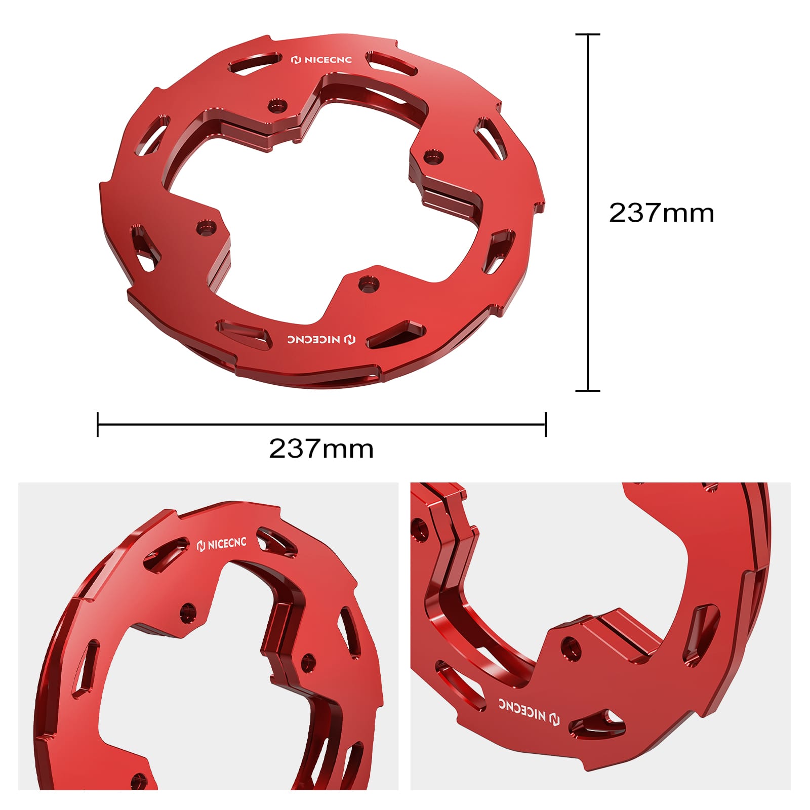 Paar ATV Kettenradschützer für Honda TRX450R TRX450ER 2006-2014