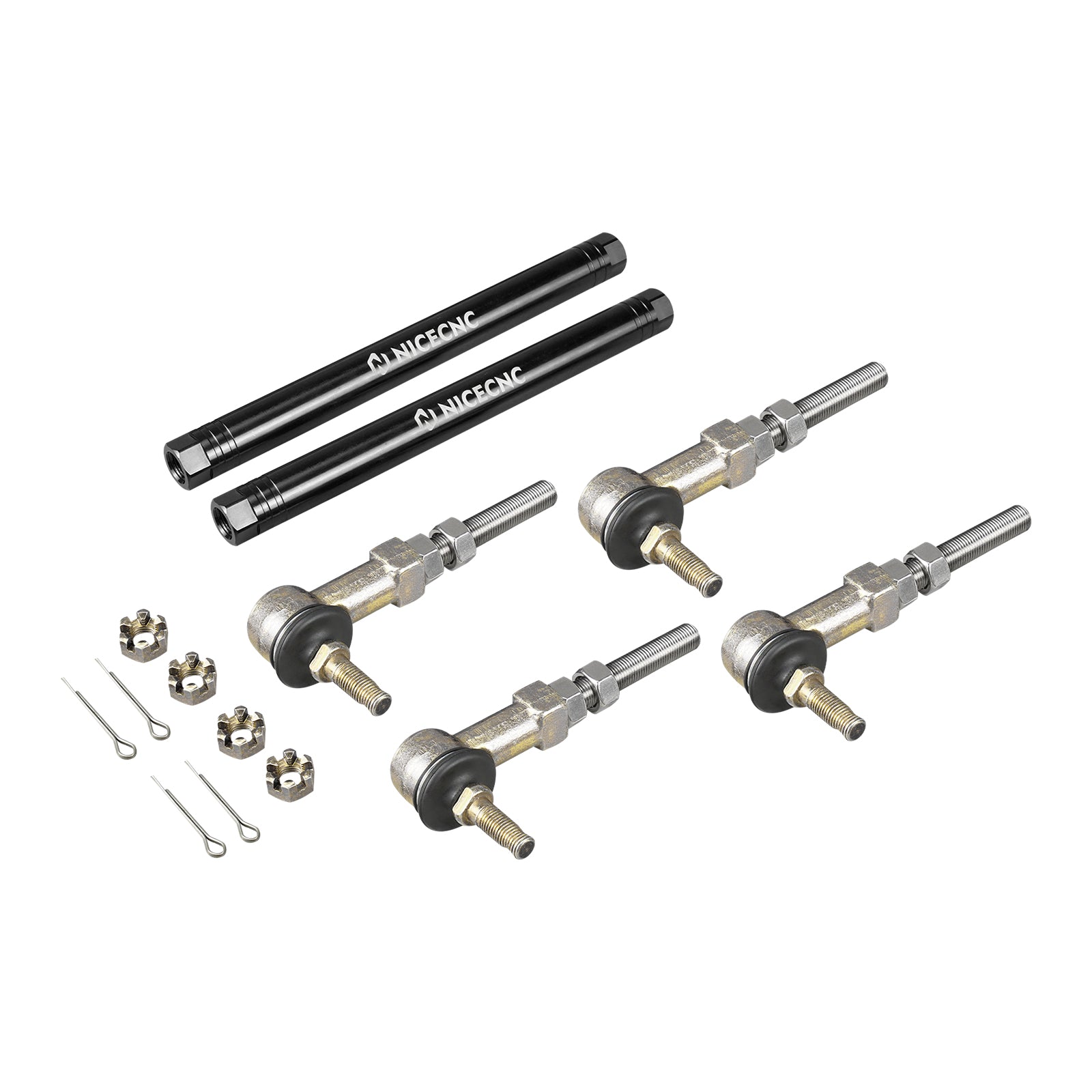 Paar ATV Verbesserte Spurstangen mit 4PCS Kugelgelenke Kit Für Honda TRX450R TRX450ER