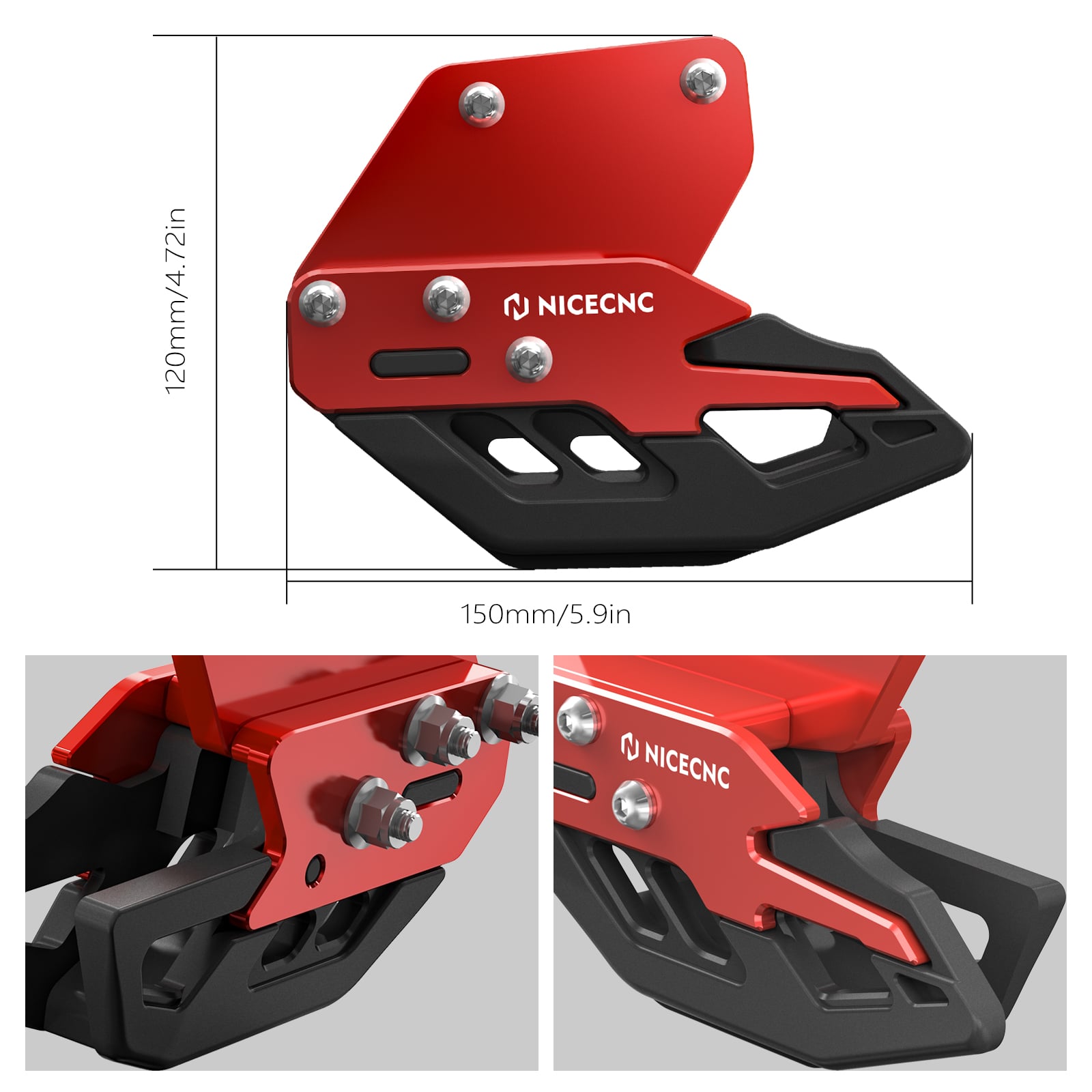 ATV Hinten Schwinge Stick Kette Guide Slider Für Honda TRX450R TRX450ER