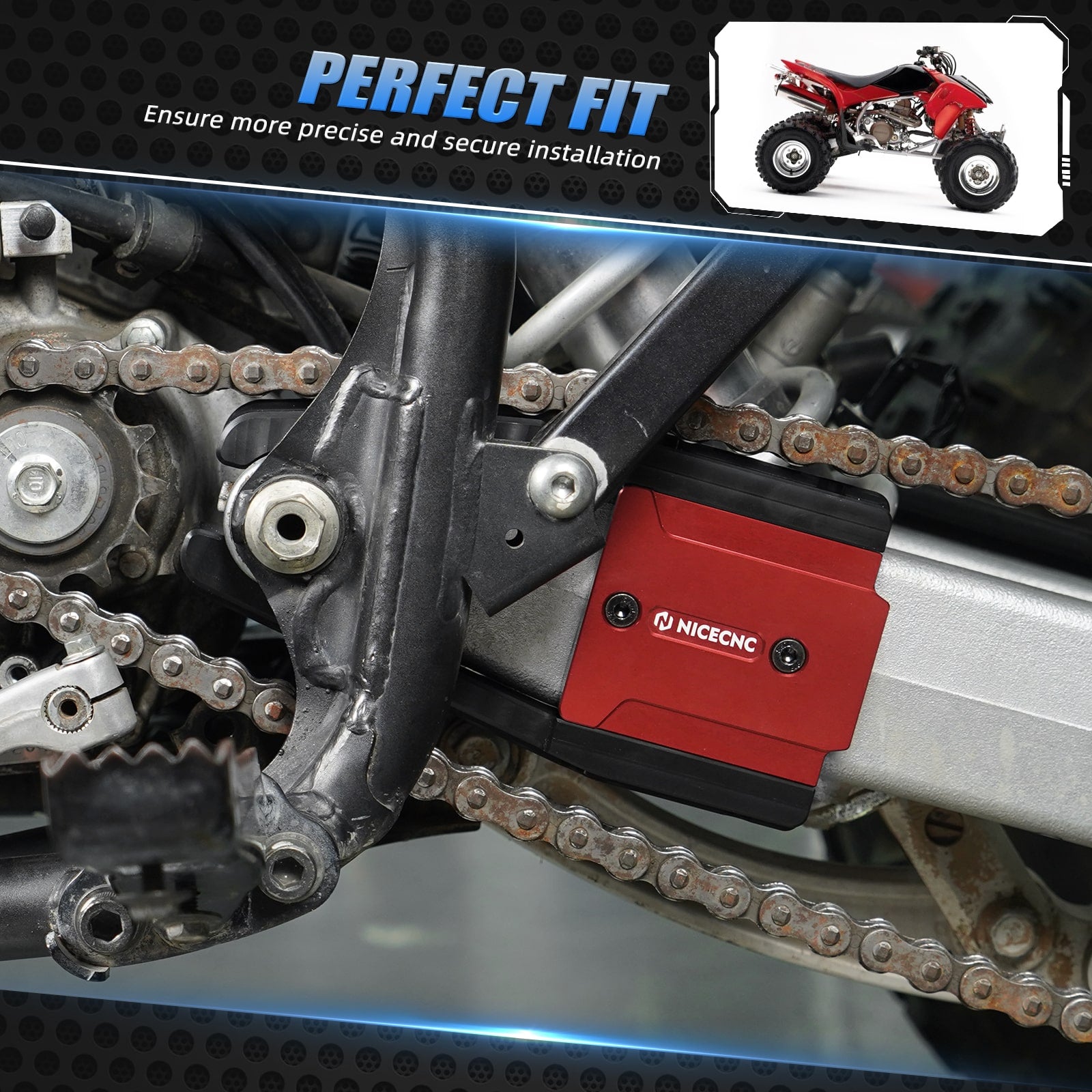 Schwinge Kette Puffer Guide Für Honda TRX450R TRX450ER