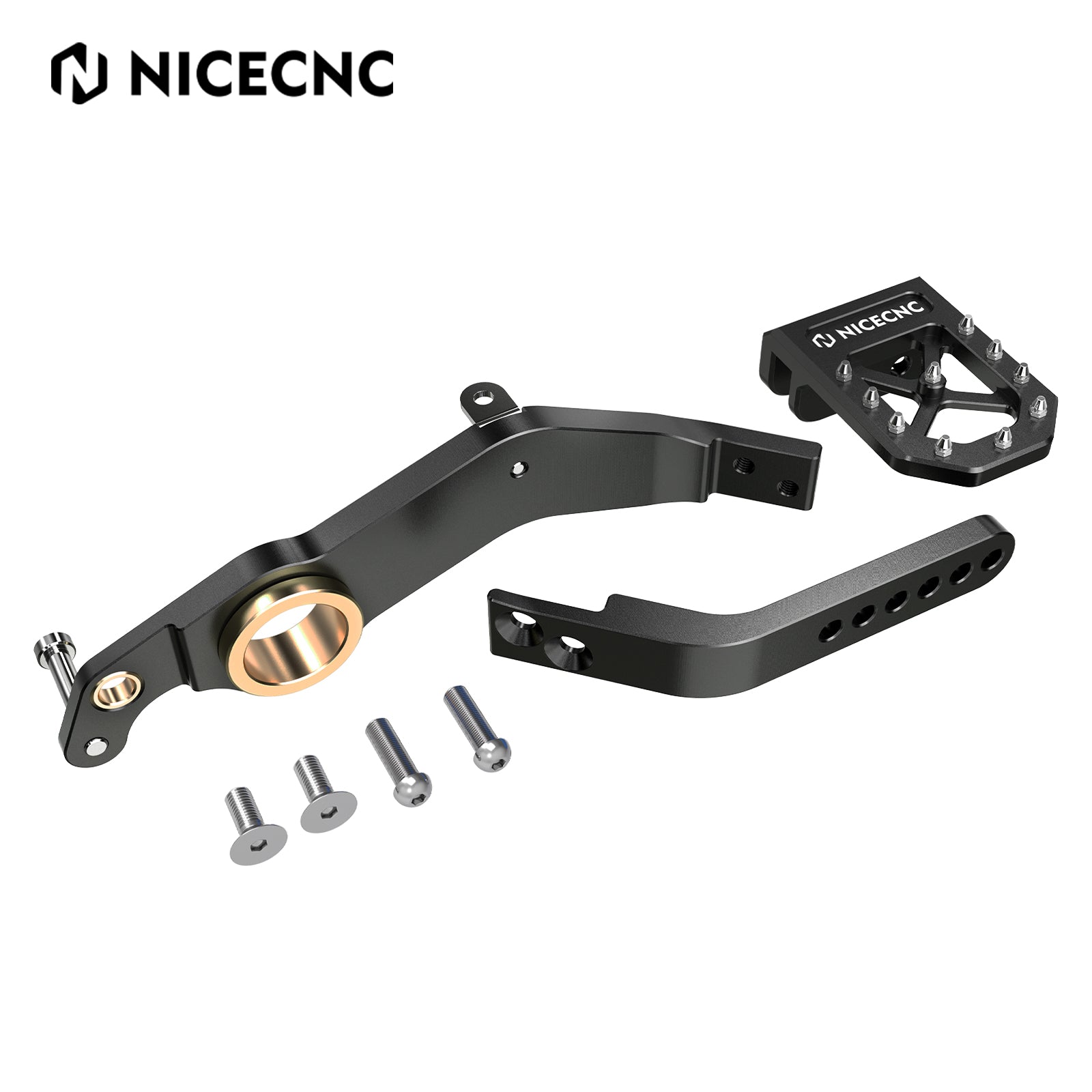 ATV-Klappschalthebel + verstellbares hinteres Fußbremspedal für Yamaha Raptor 700 R 13-26