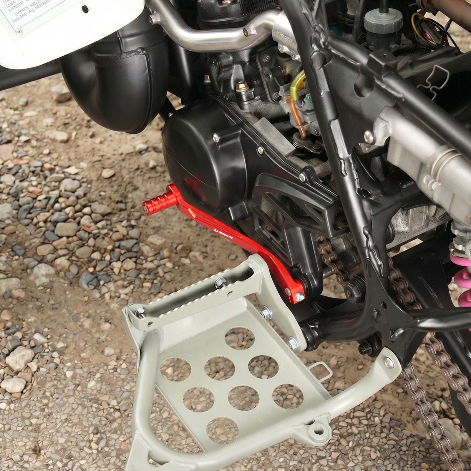 Justerbart gearskifte og bageste fodbremsepedal til Yamaha Banshee 350