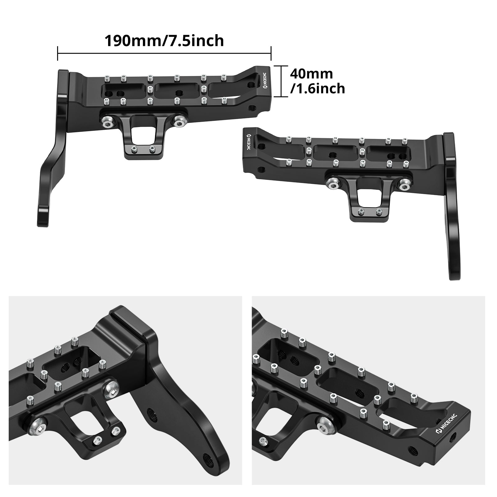 Verlängerte, breitere Fußrasten/Pedale für Yamaha Banshee 350 (1987–2006)