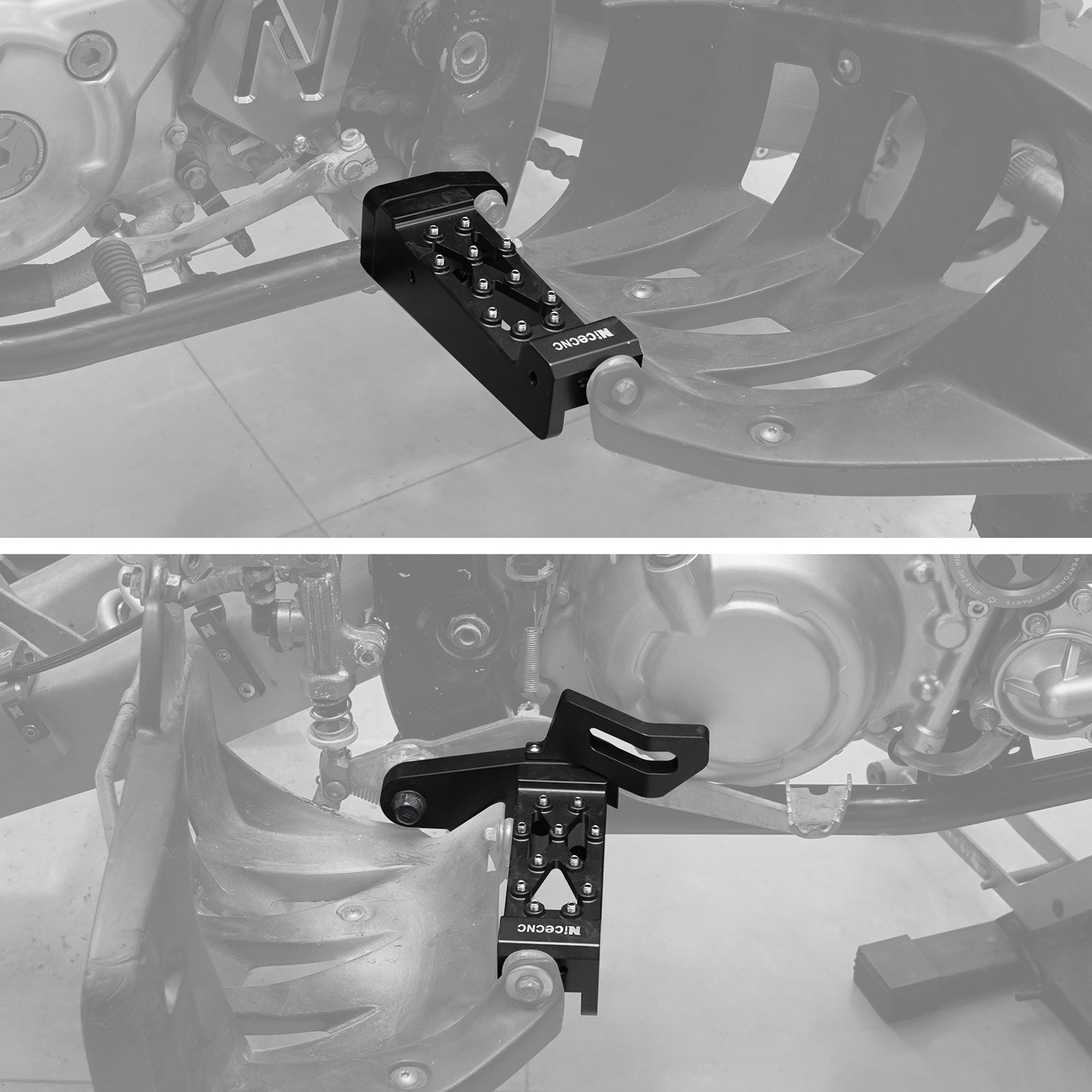 ATV-Fußrasten-Pedal-Montagesatz für Yamaha Raptor 700 700R 2006-2023